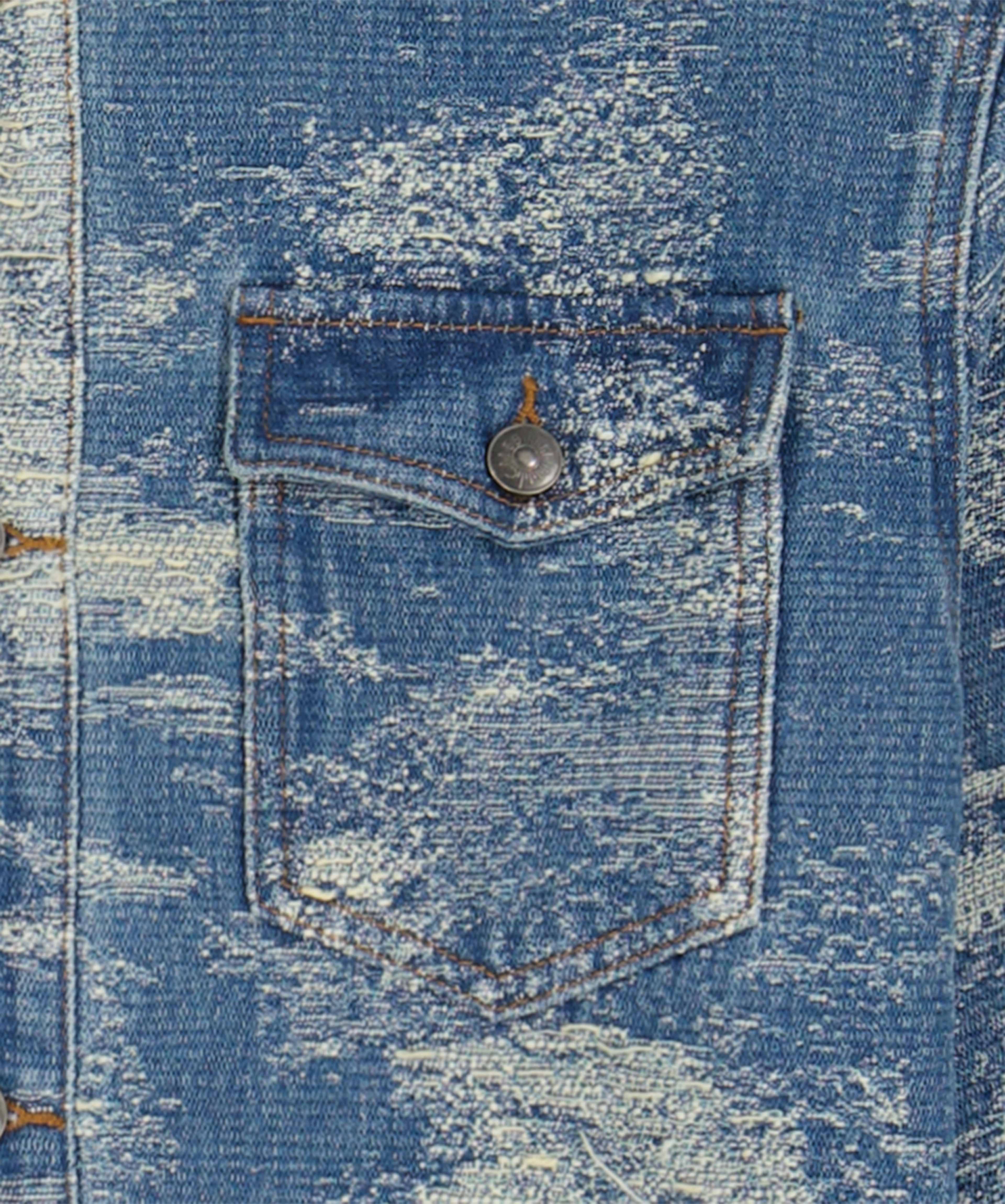 Surchemise en jean effet "vintage" tissé