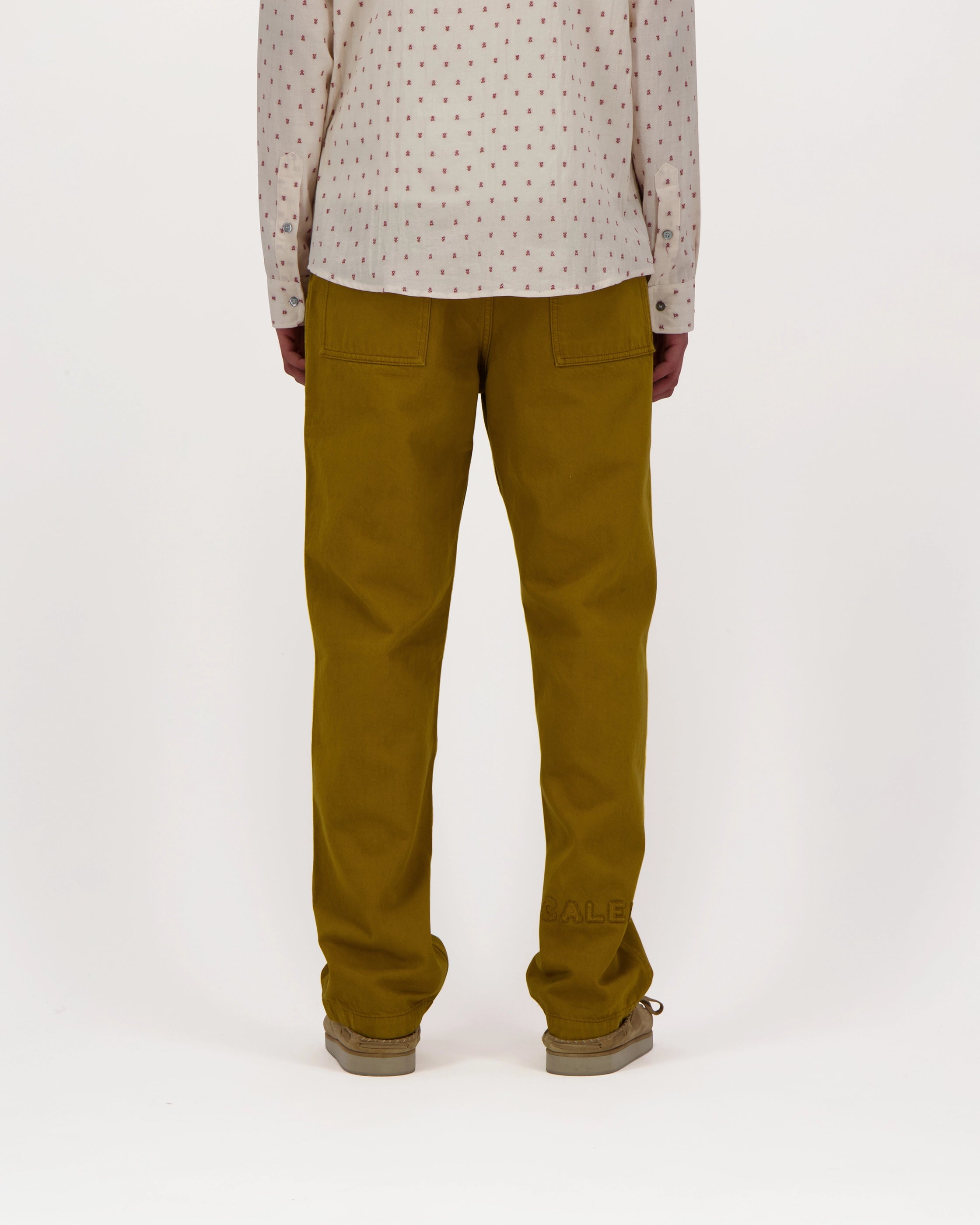 Worker-pant en twill avec Broderie et Patch
