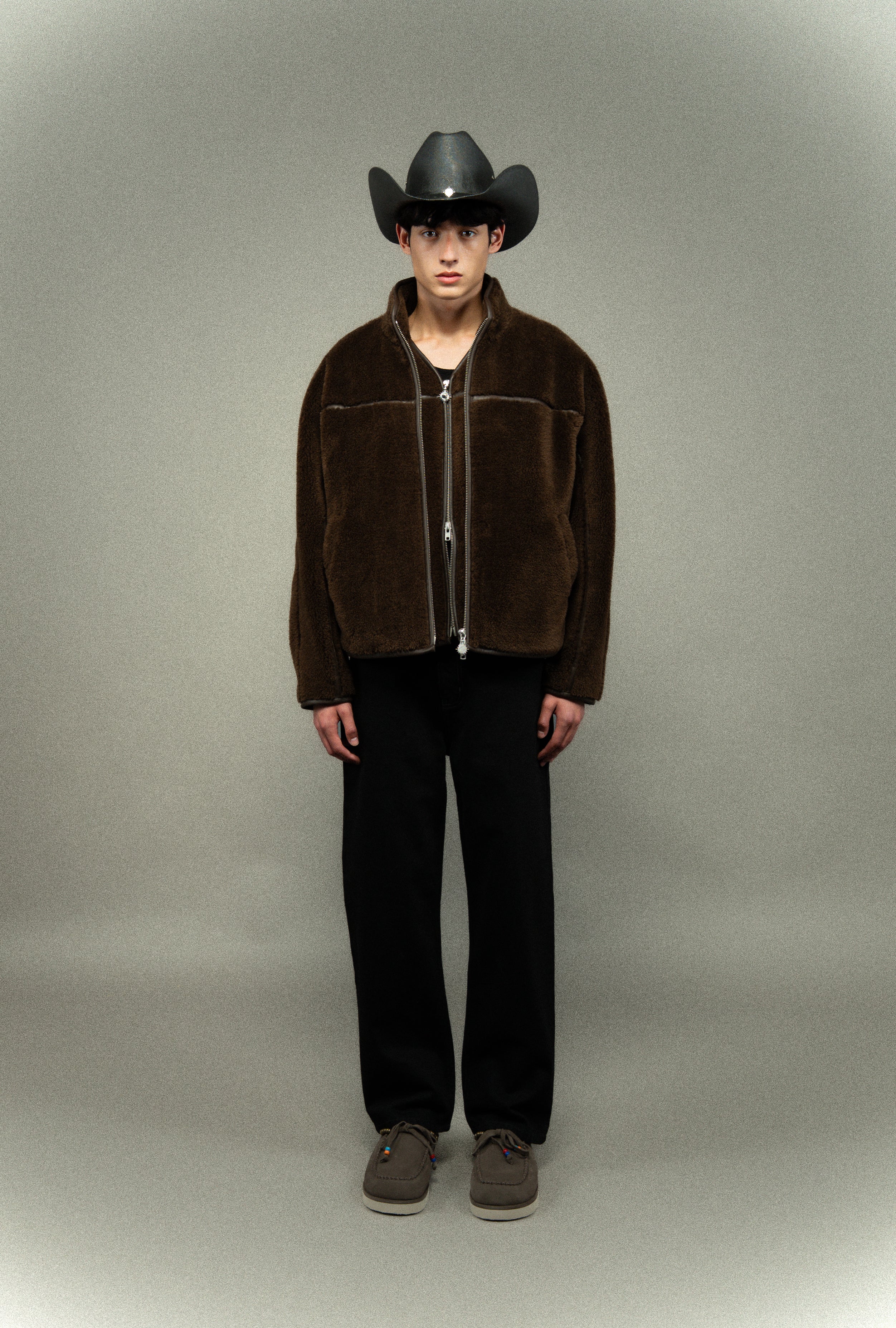 Fleece zip-up jacket