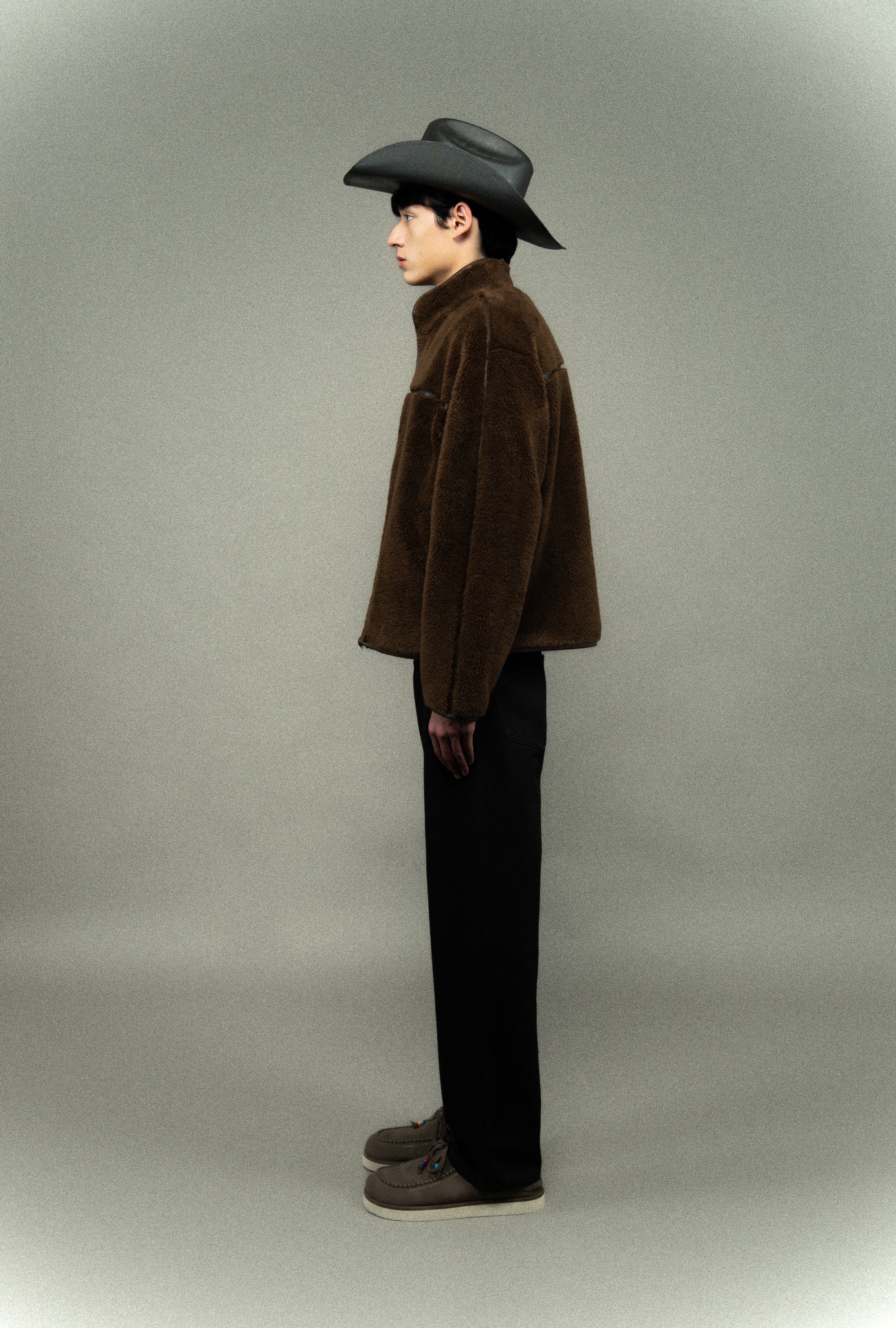 Fleece zip-up jacket