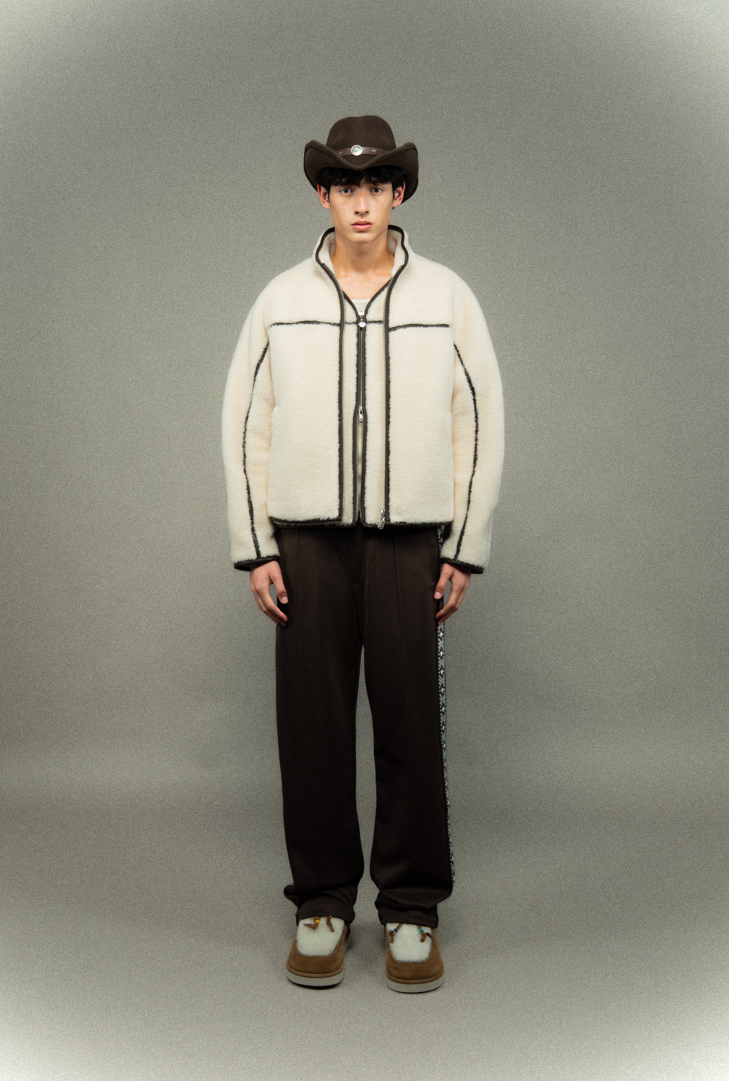 Fleecejacke mit Reißverschluss