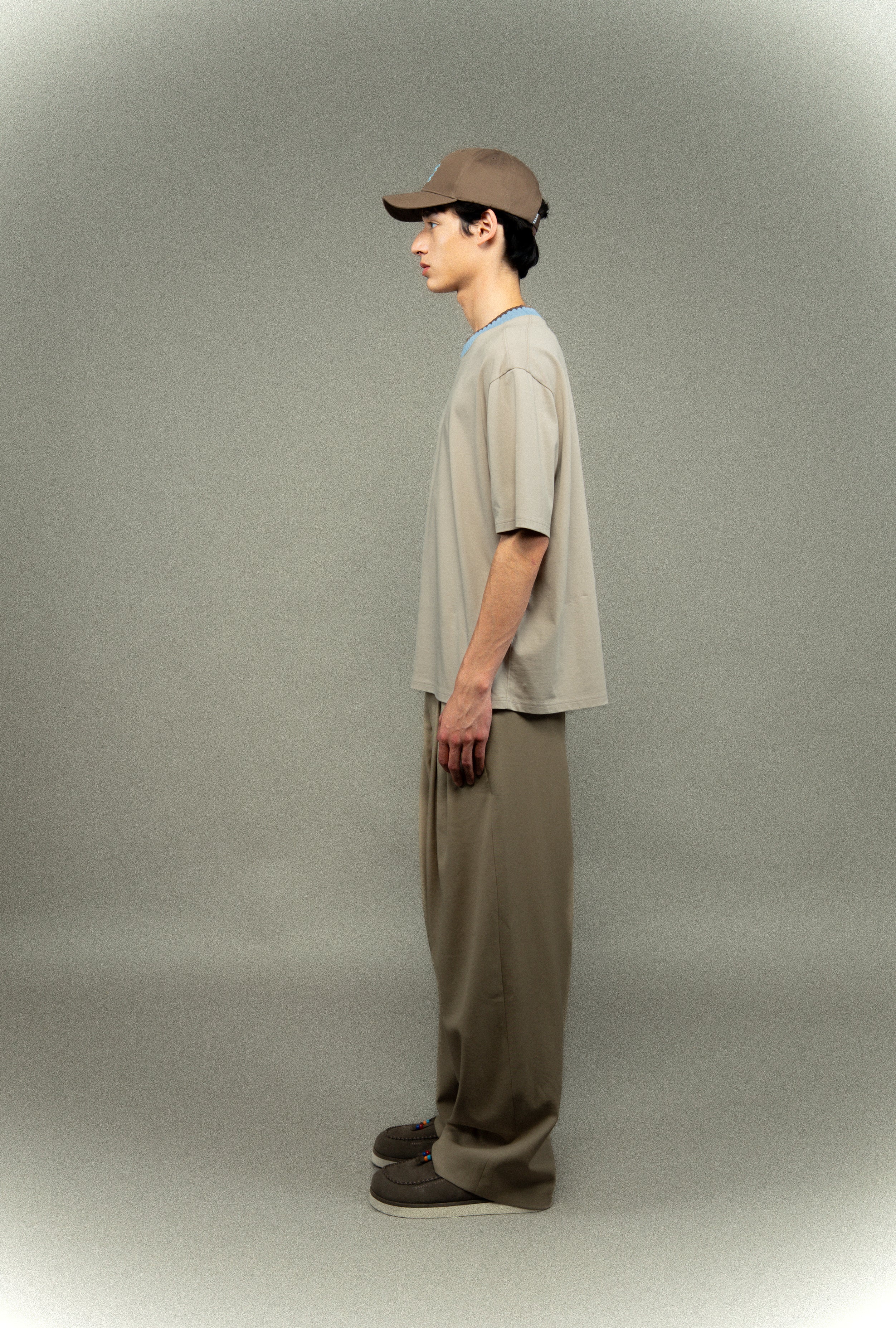 T-shirt en jersey côtelé style Varsity