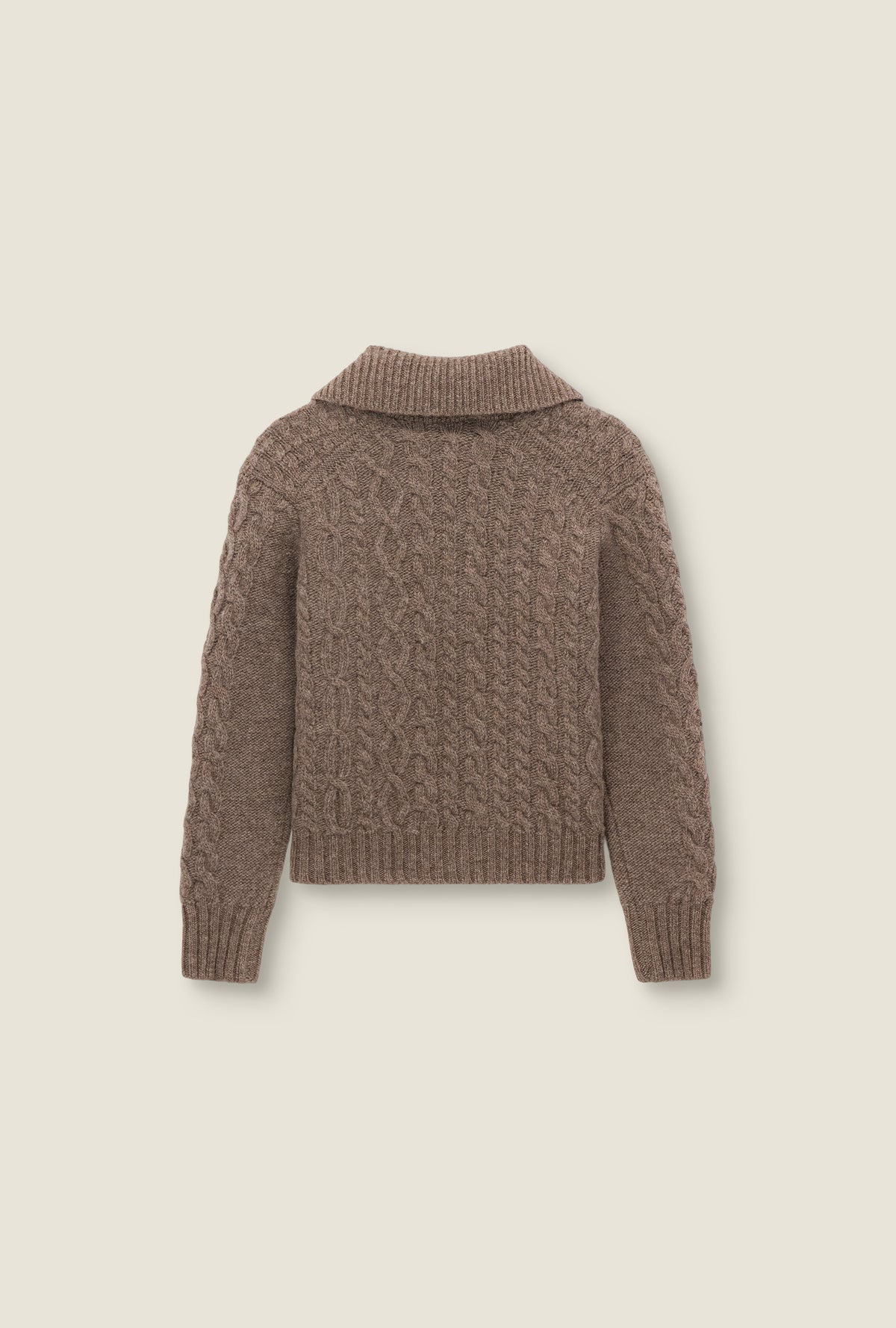 Pull Aran col trucker