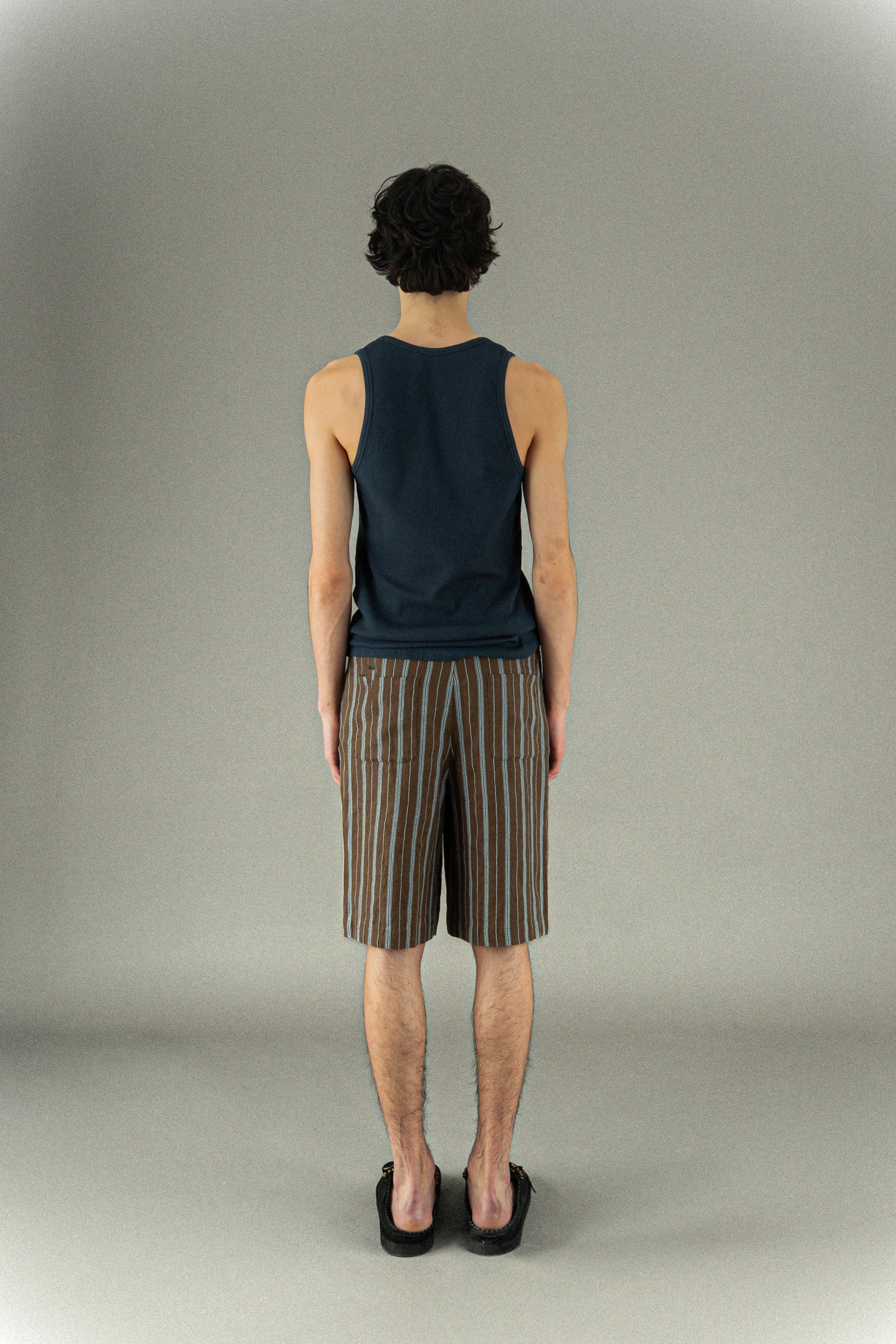 Embroidered Linen Shorts