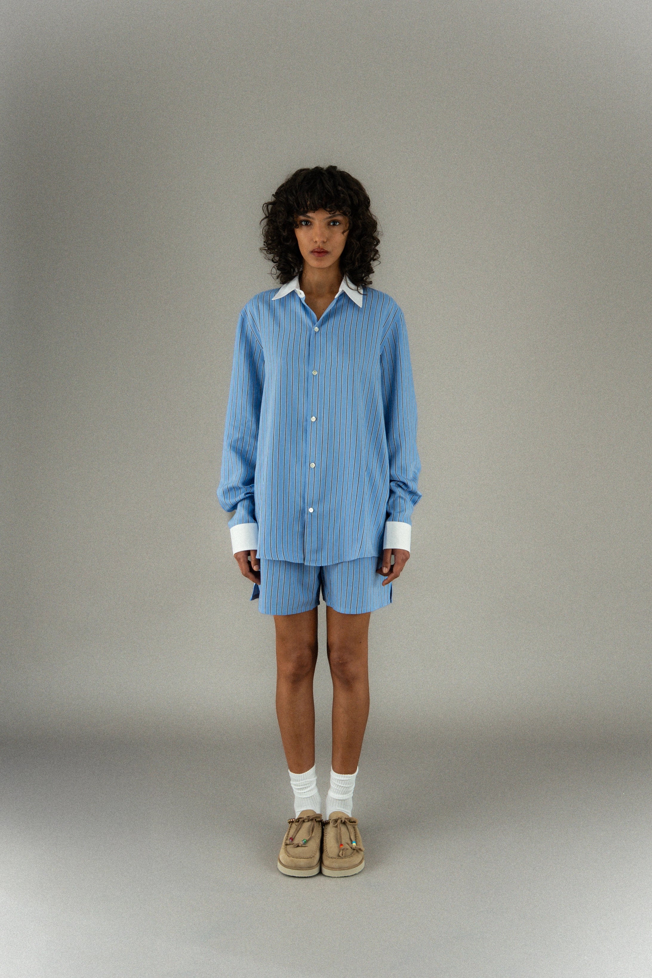 Chemise rayée en coton