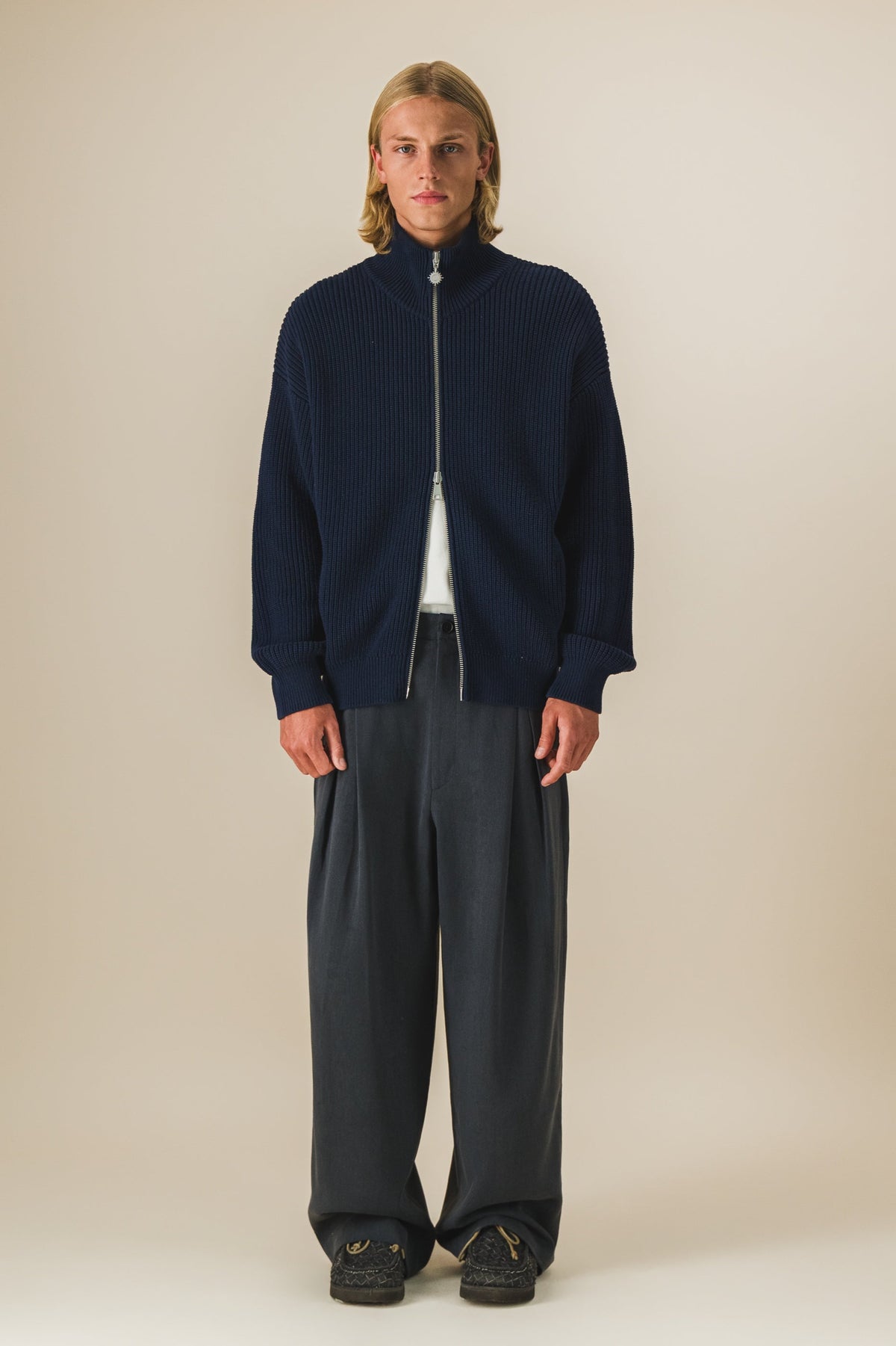 Gilet zippé en maille