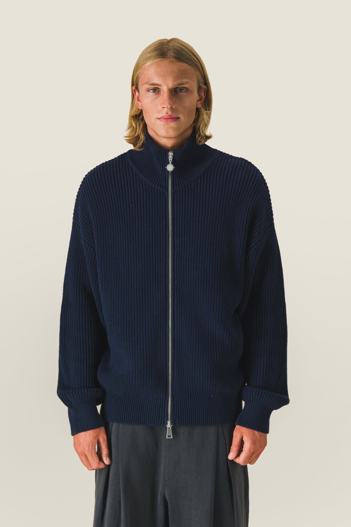 Gilet zippé en maille
