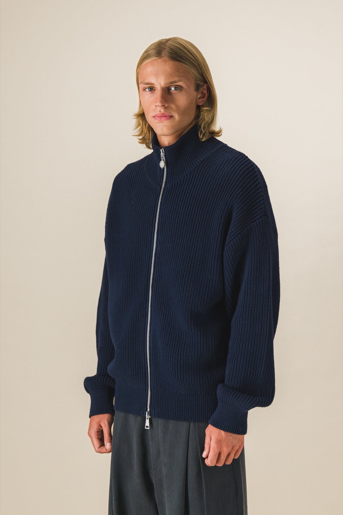 Gilet zippé en maille