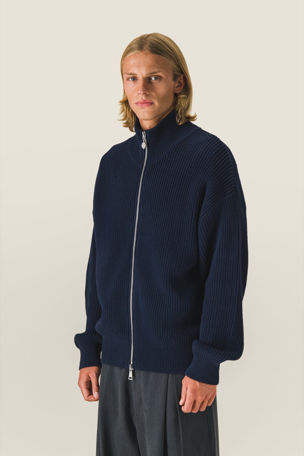 Gilet zippé en maille