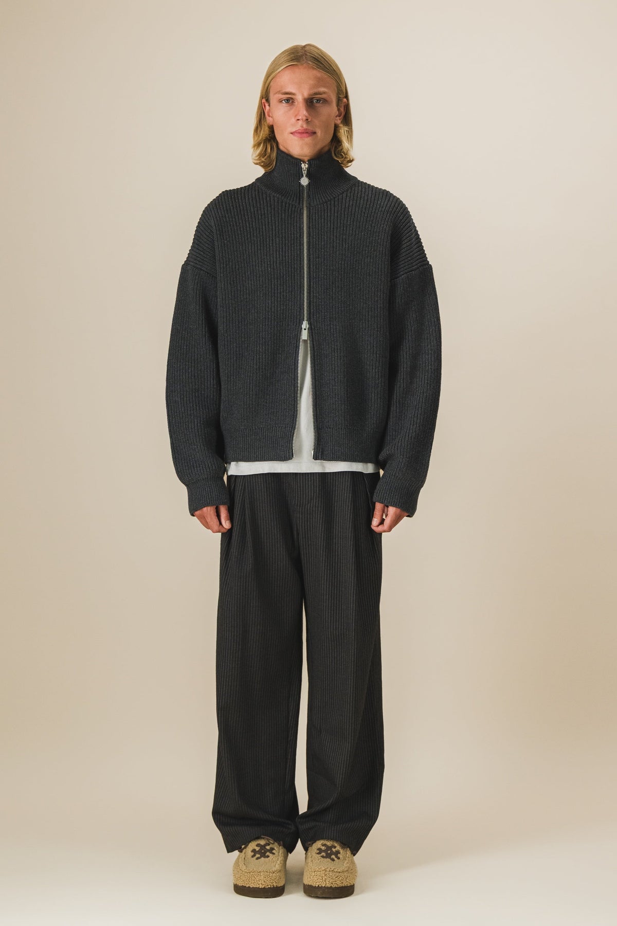 Gilet zippé en maille