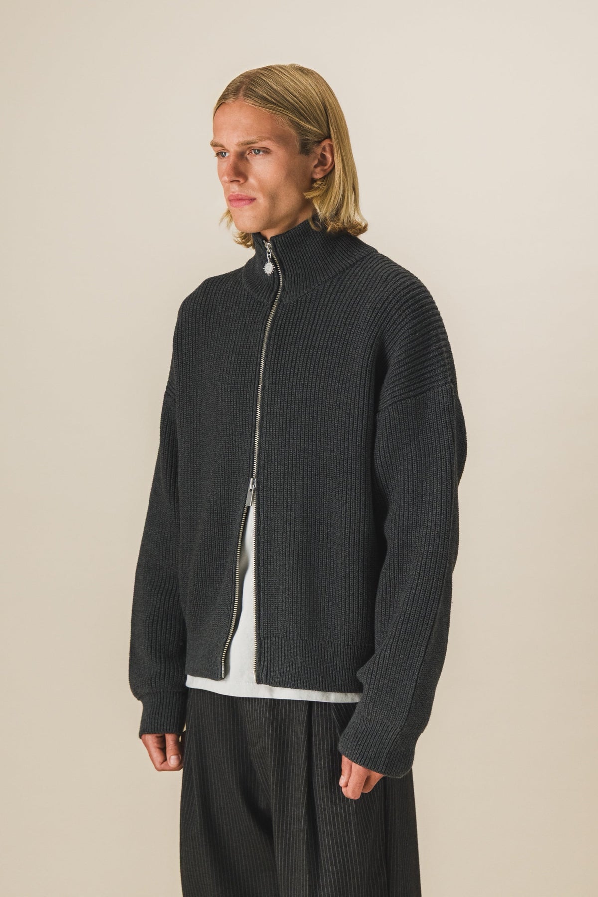 Gilet zippé en maille