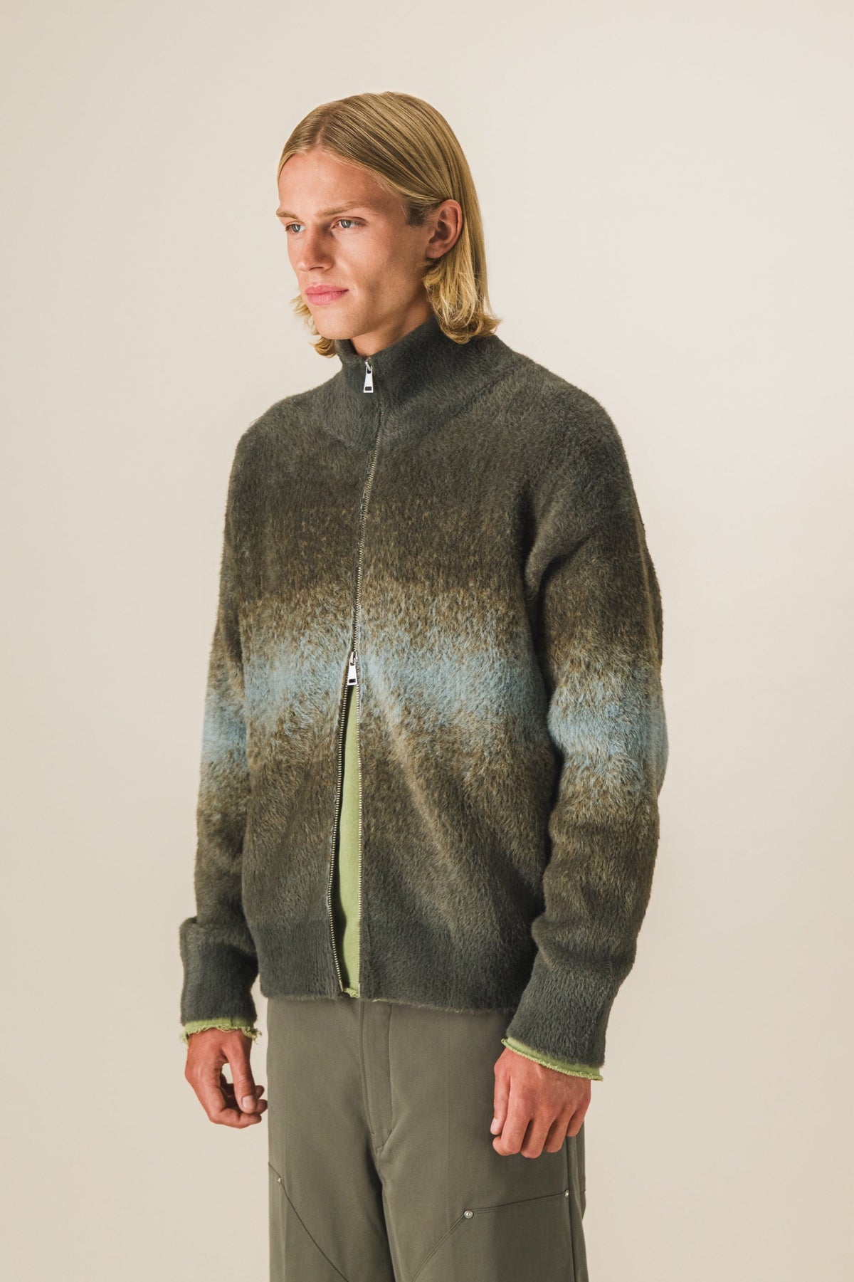Gilet zippé fluffy
