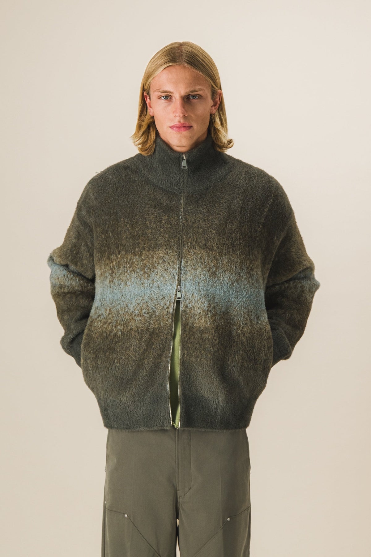 Gilet zippé fluffy