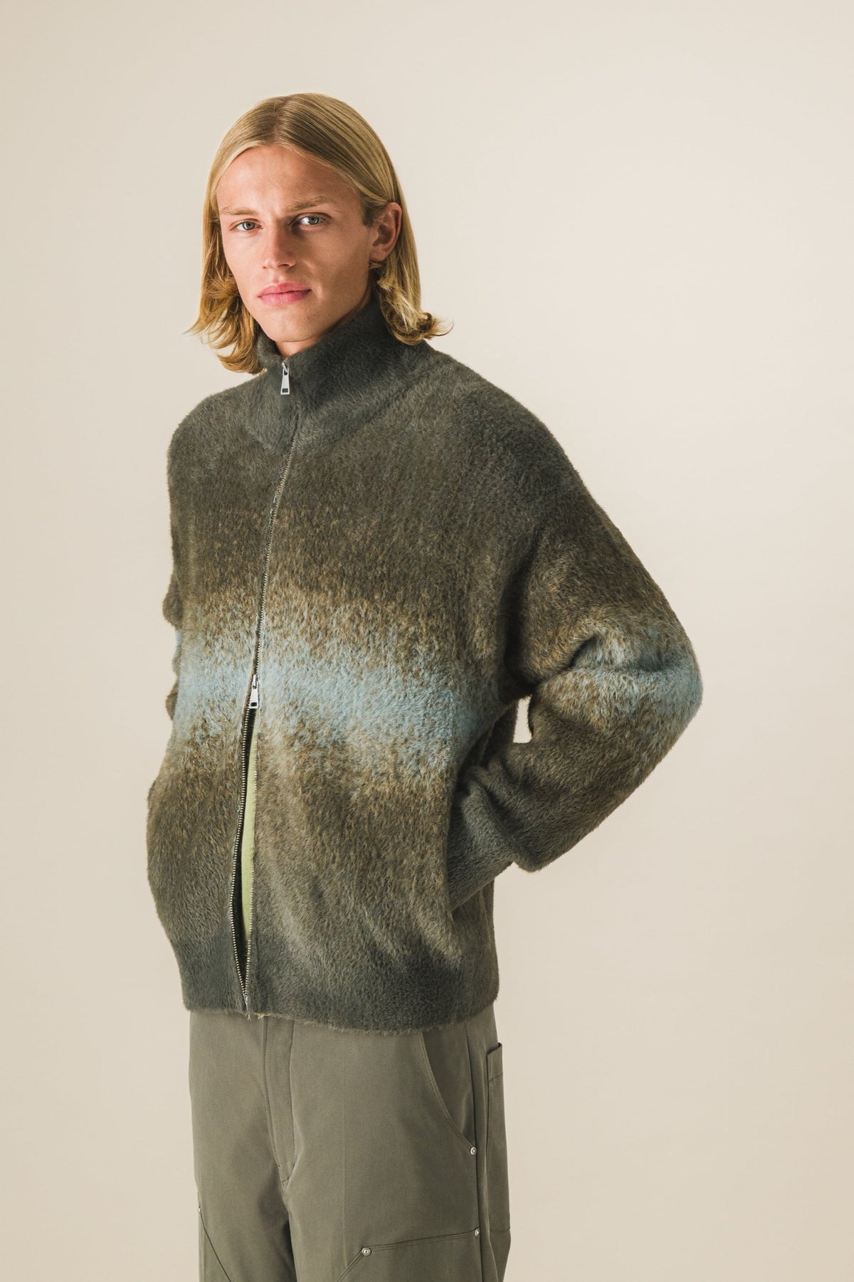Gilet zippé fluffy