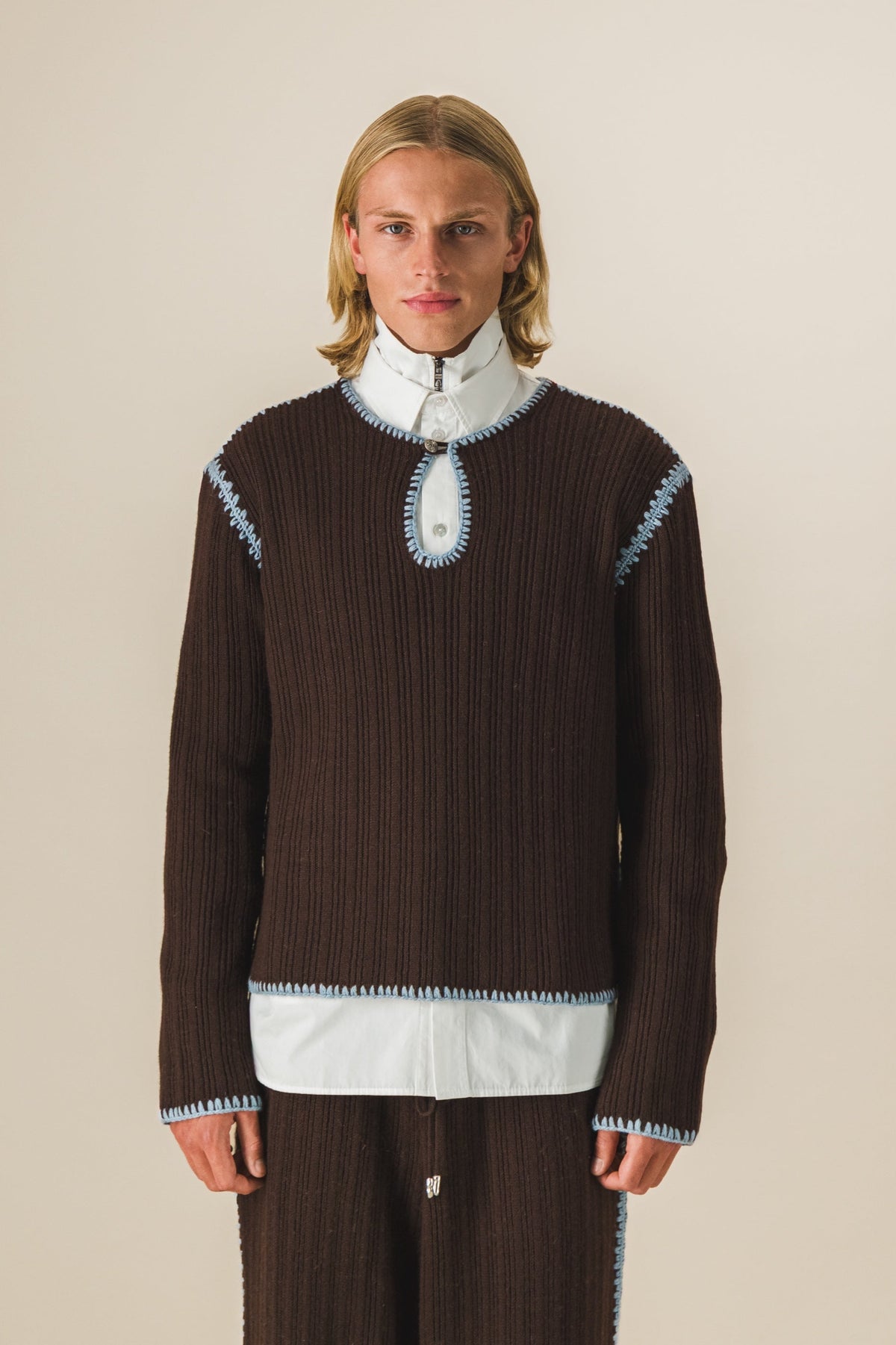 Top col boutonné