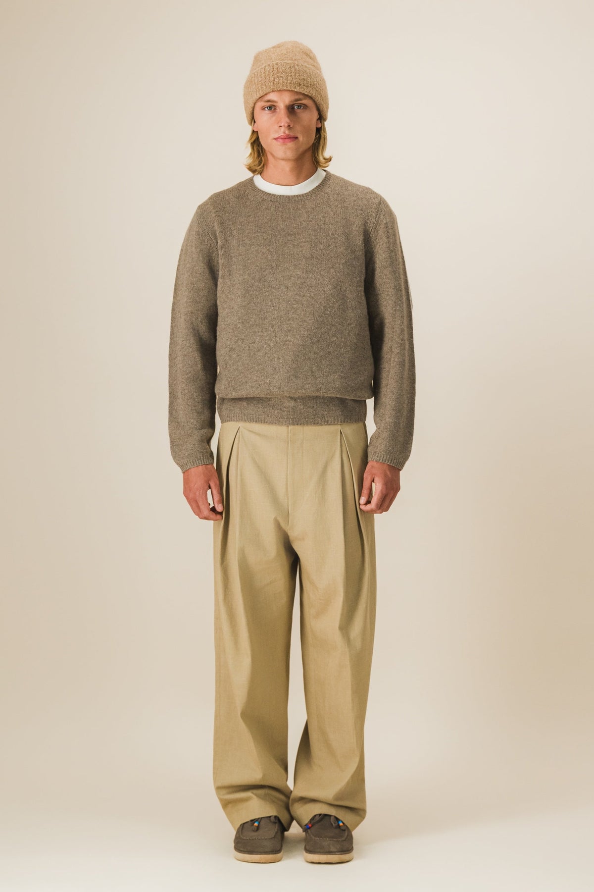 Pull col rond laine et cachemire