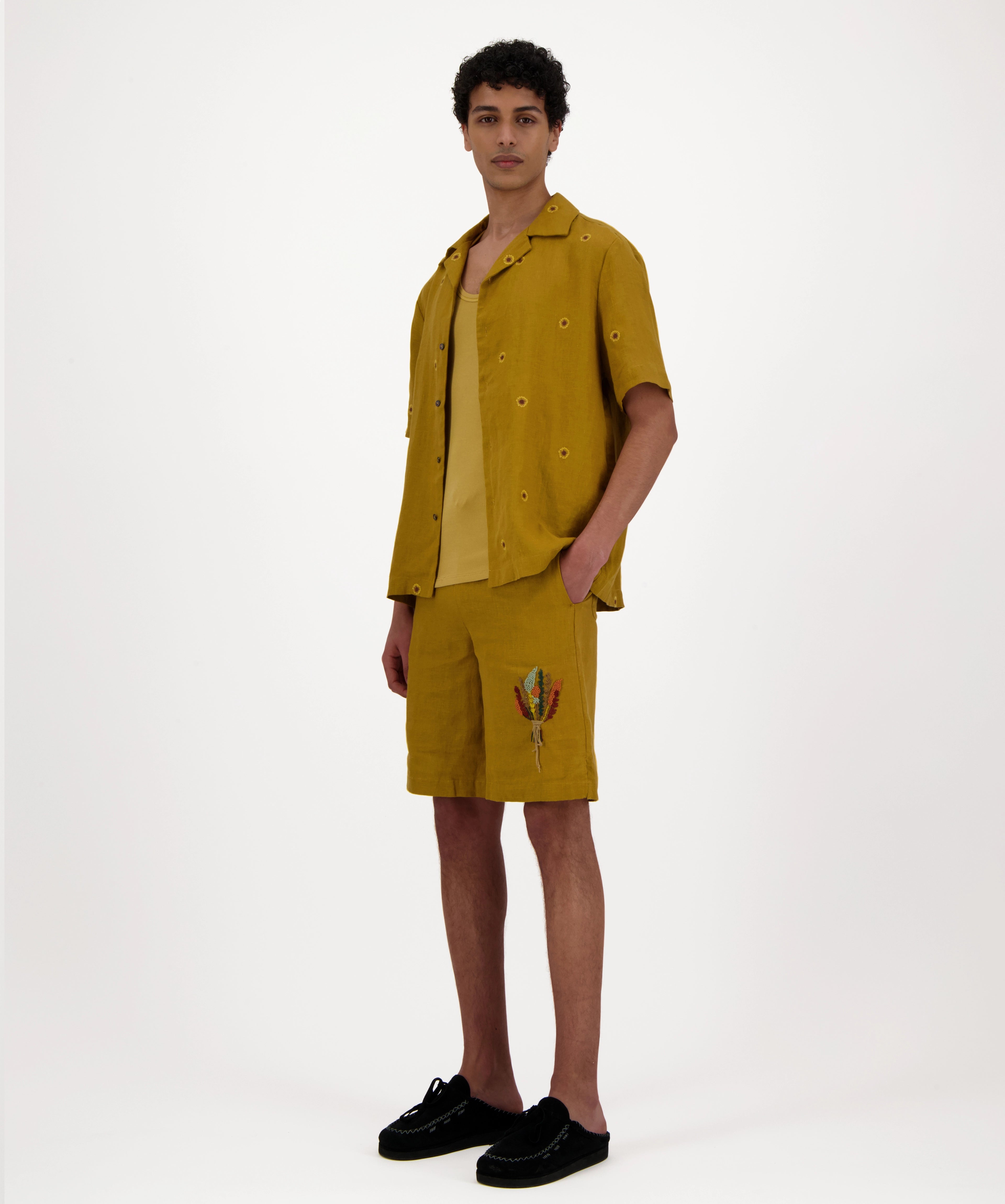 Chemise brodé en Lin