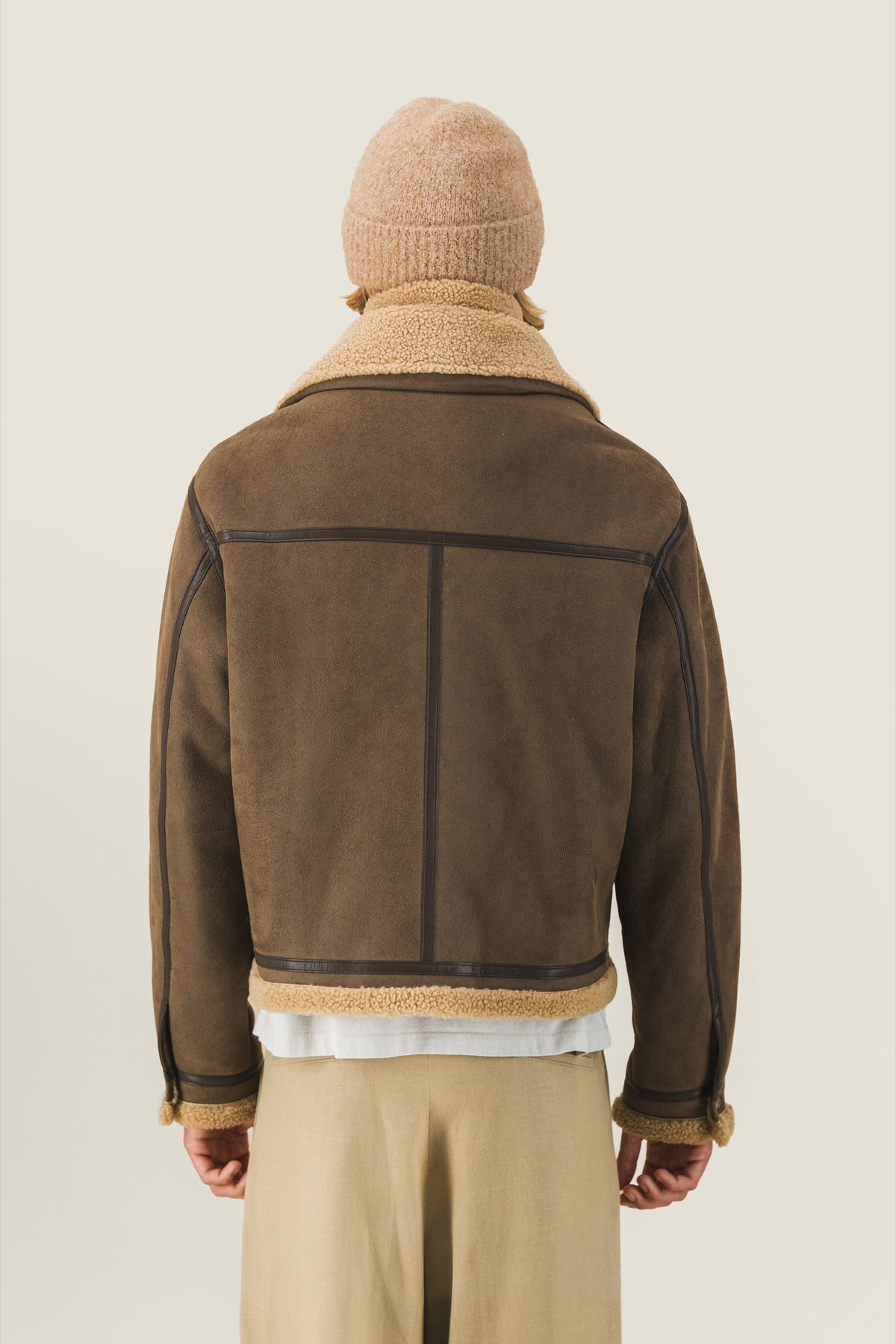 Double-collar bomber jacket