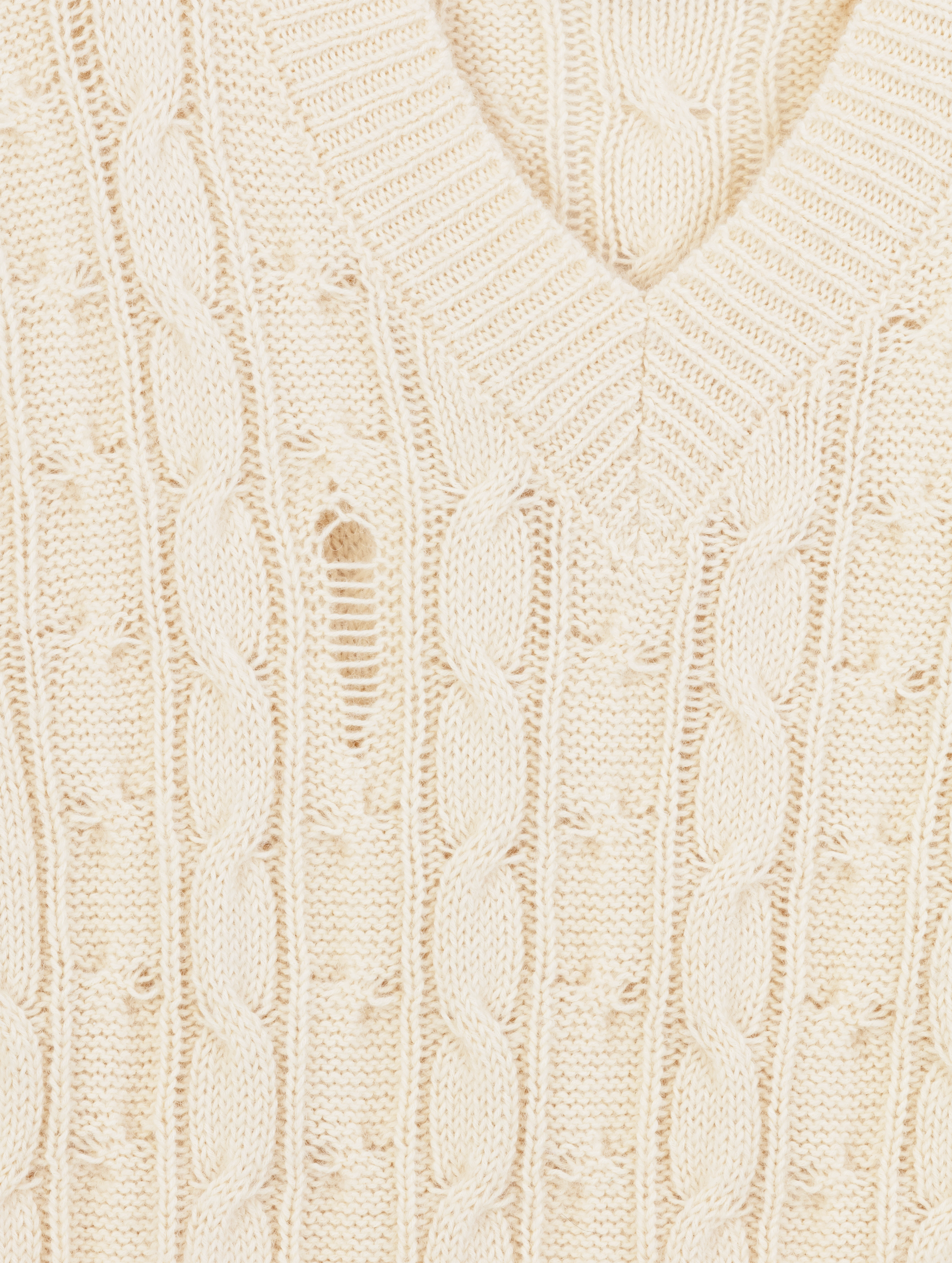 Pull sans manches en maille