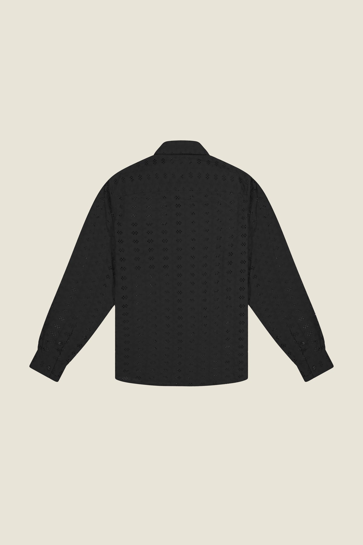 Chemise en drap broderie anglaise