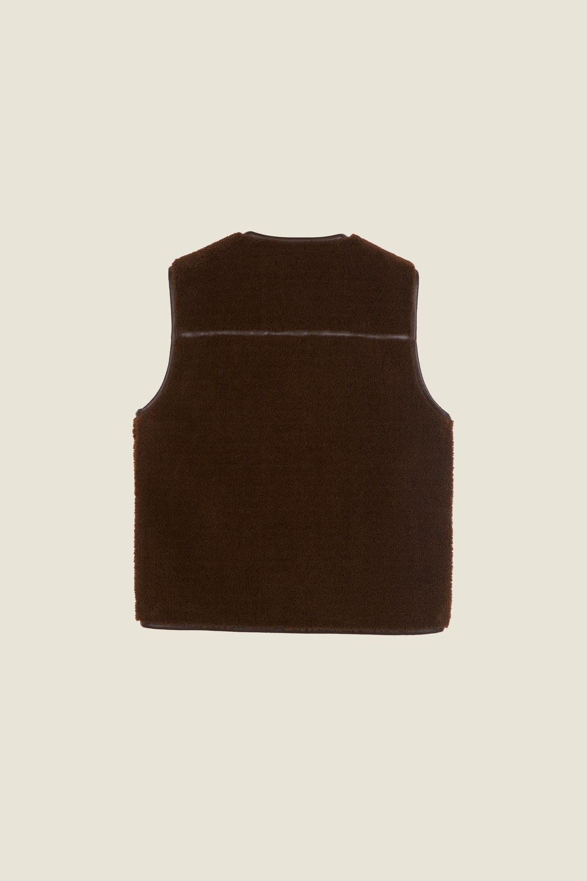 Veste sans manche zippée en polaire