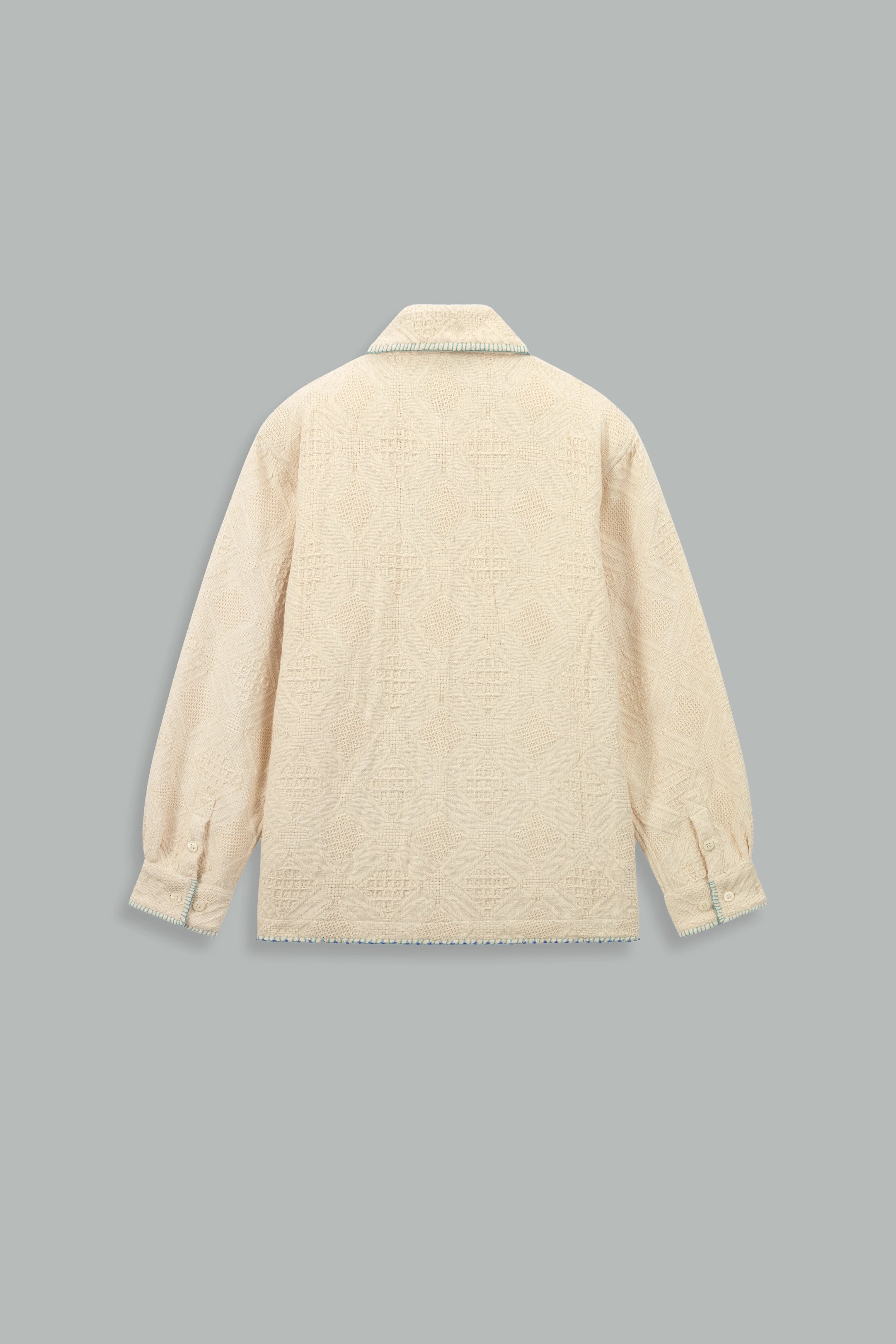 Surchemise beige à détails fantaisie