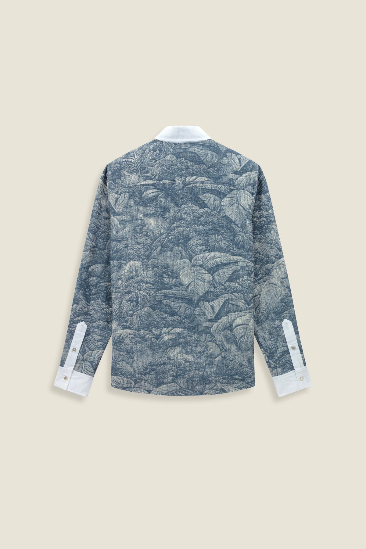 Chemise avec col contrasté