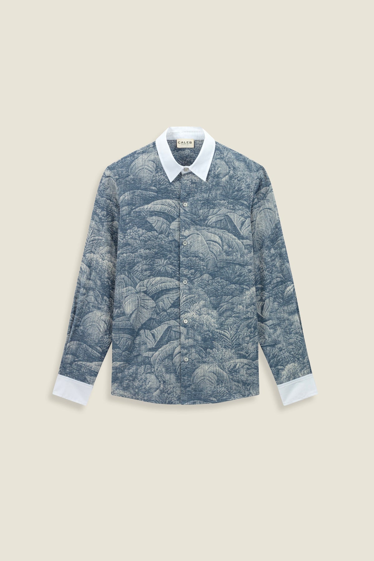 Chemise avec col contrasté