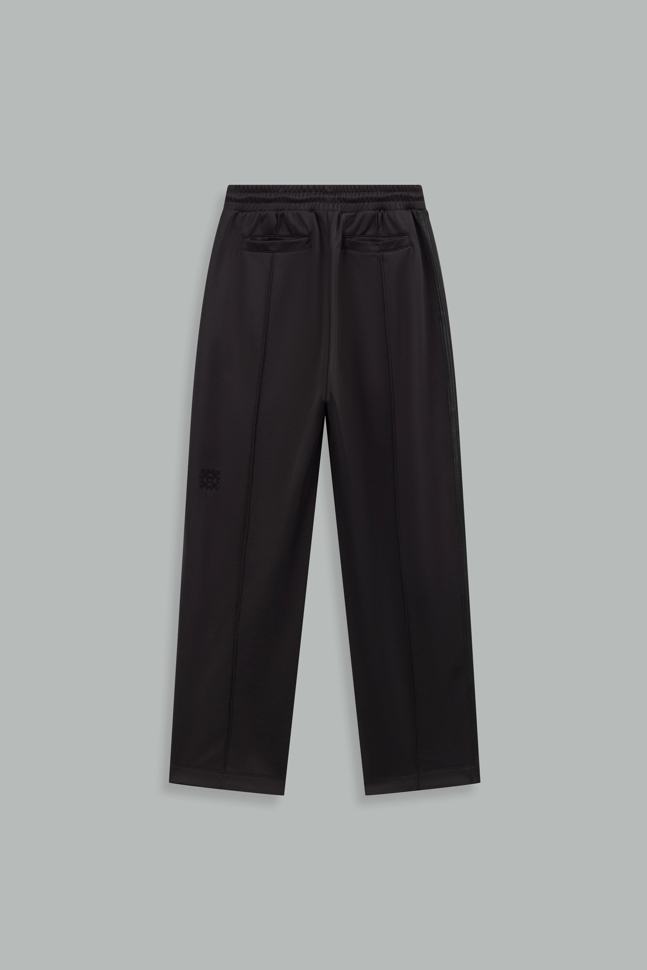 Pantalon Tracksuit avec bandes en cuir noir