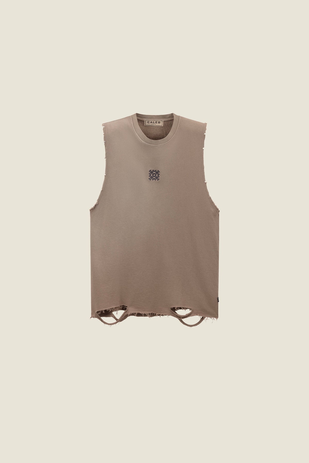 Sweatshirt-Tanktop mit Sprüheffekt