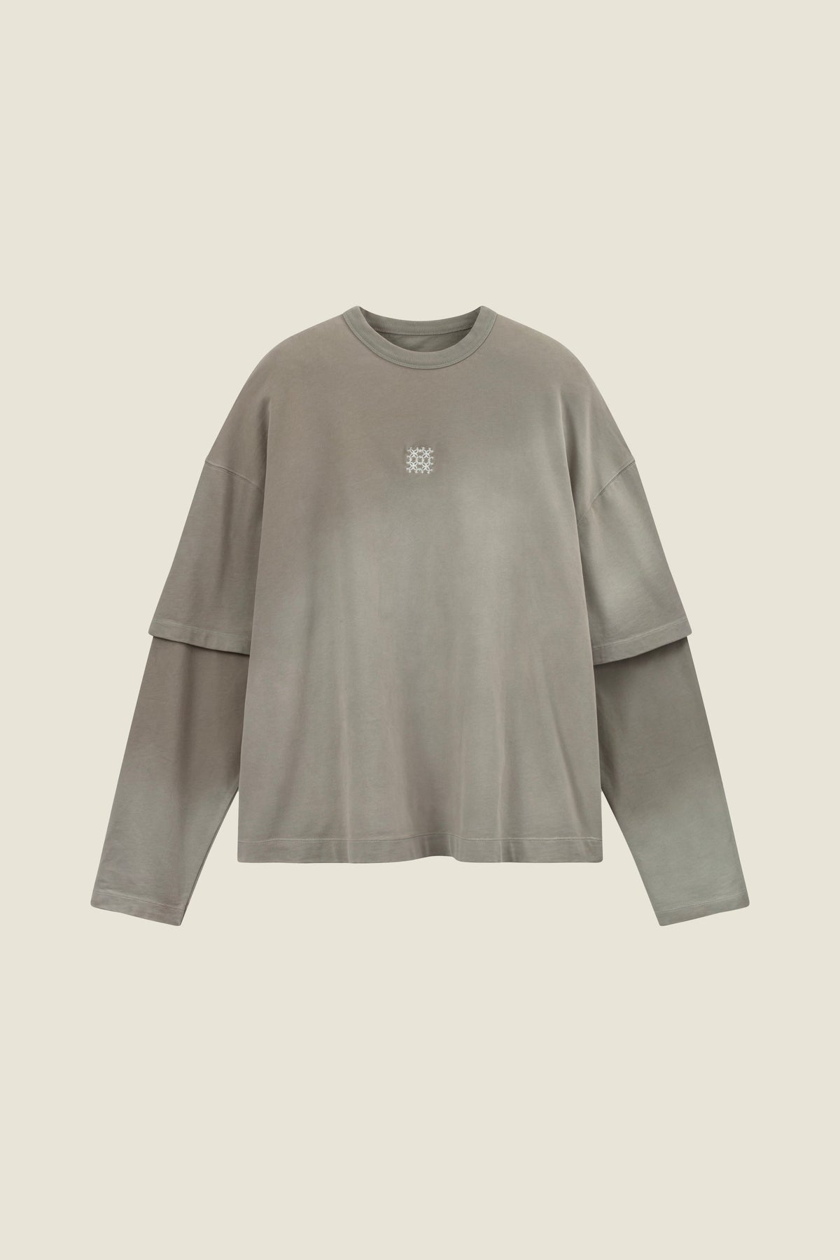 Langarm-T-Shirt mit Halo-Print