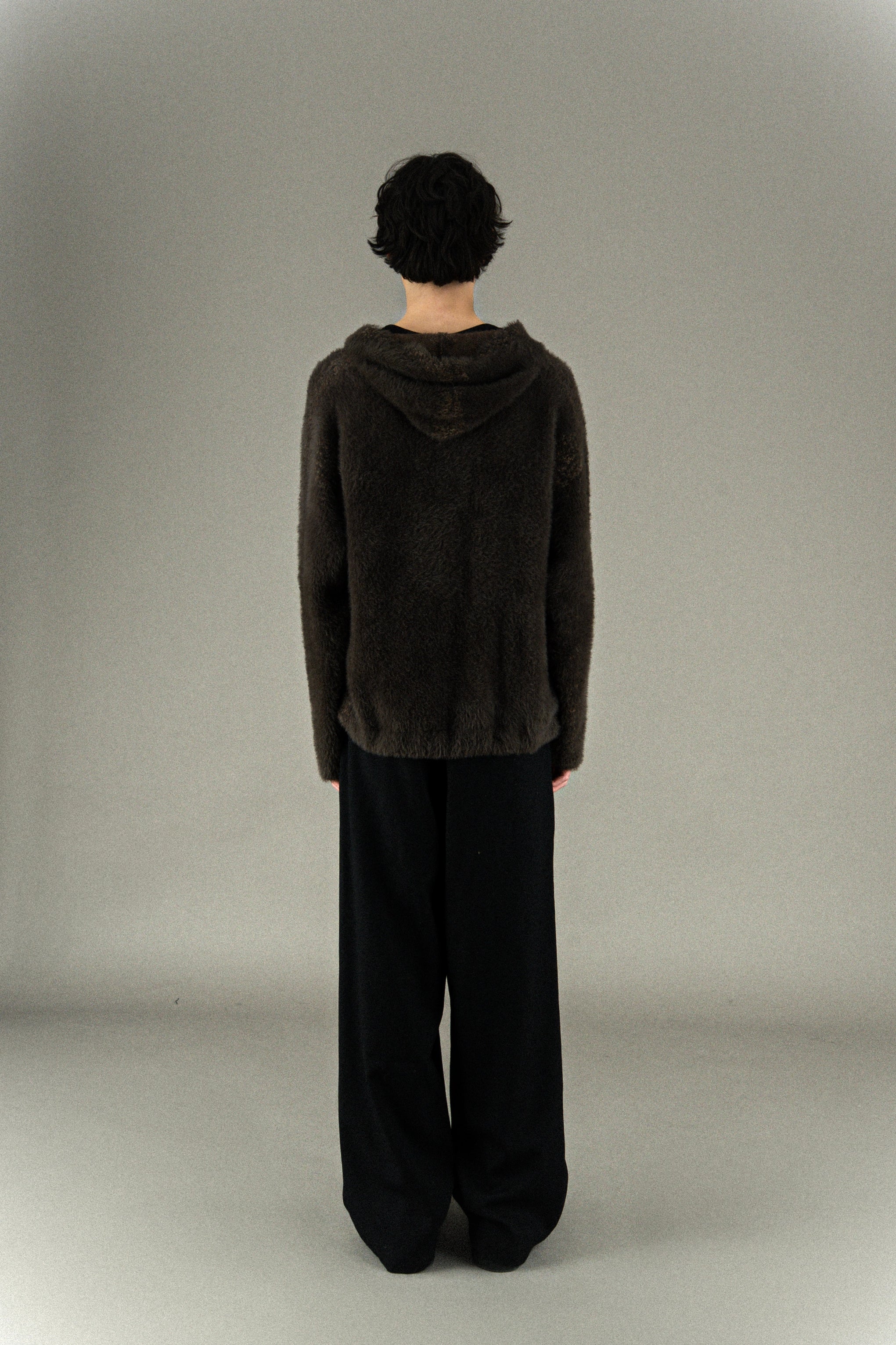 Hoodie maille mohair