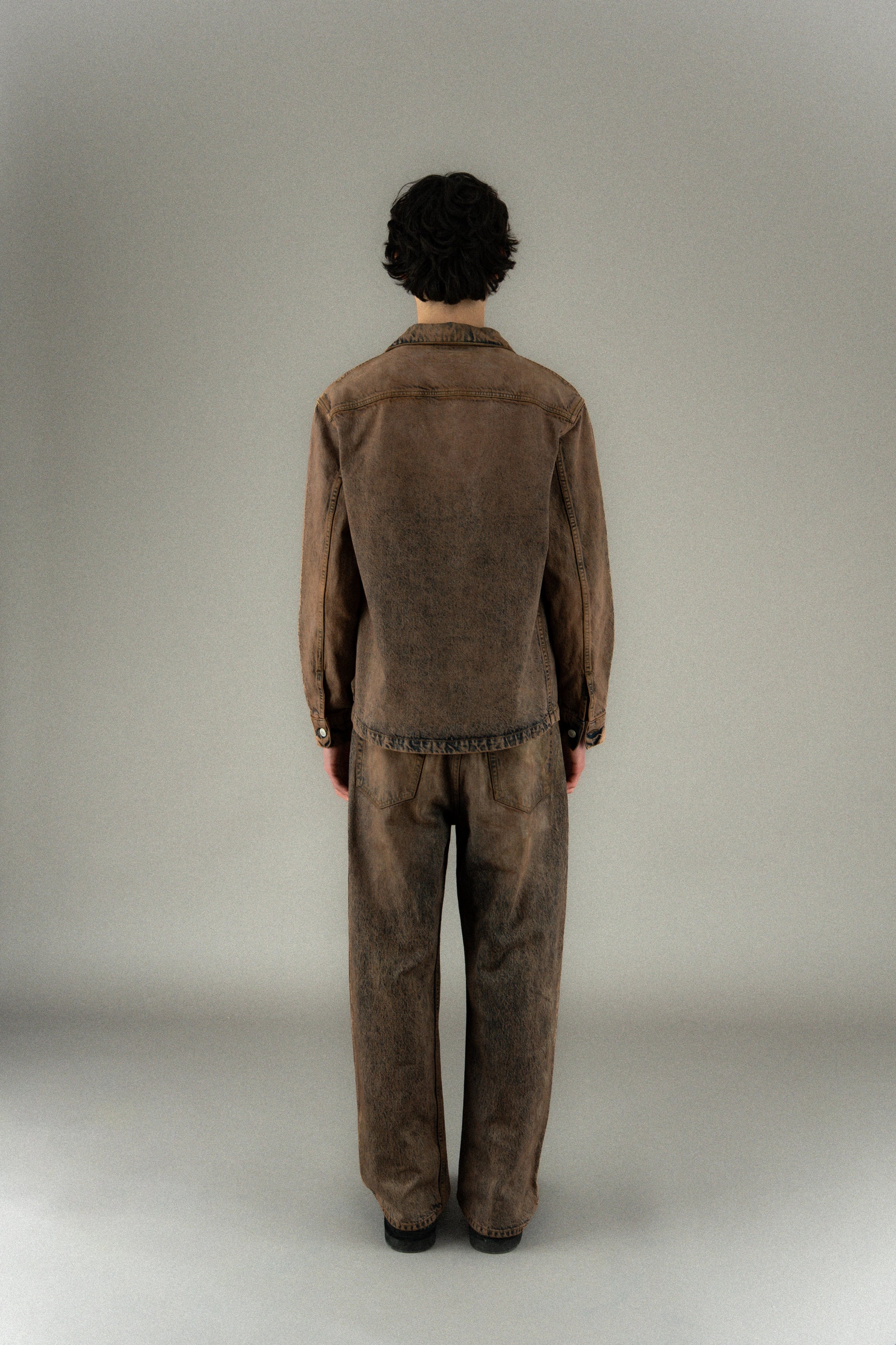 Veste en jean délavé