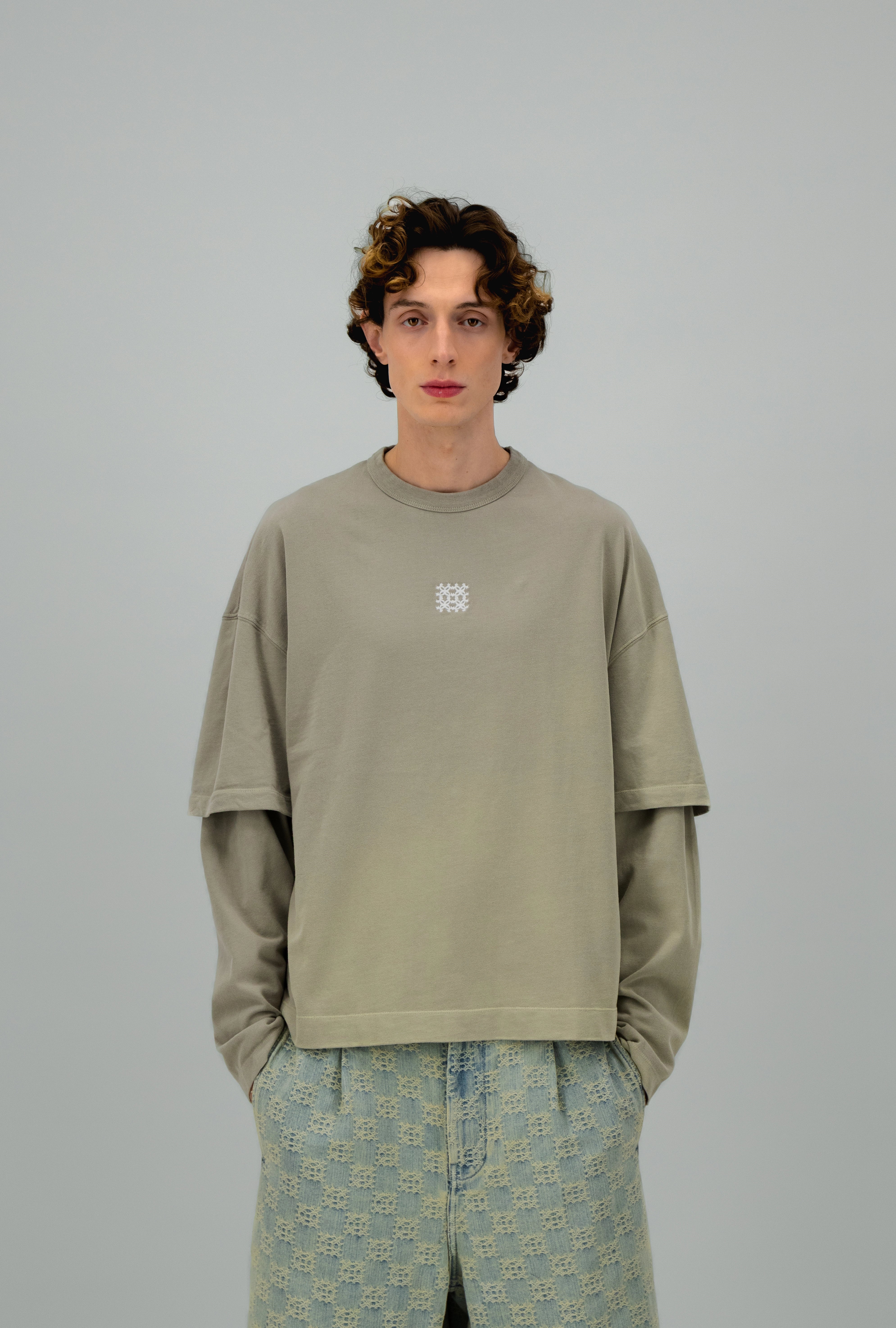 T-shirt à manches longues avec imprimé Halo