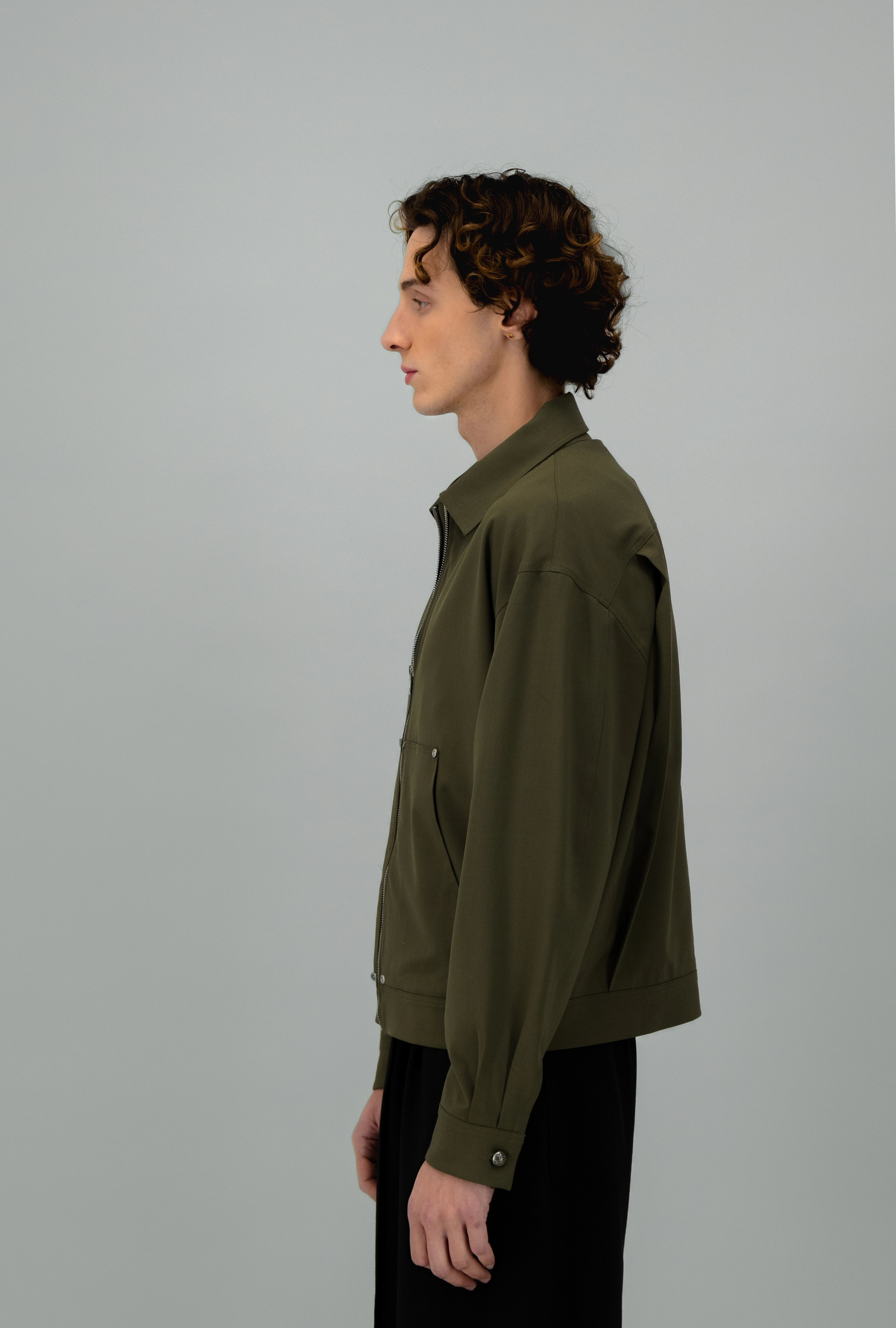 Veste tailleur avec poche kangourou