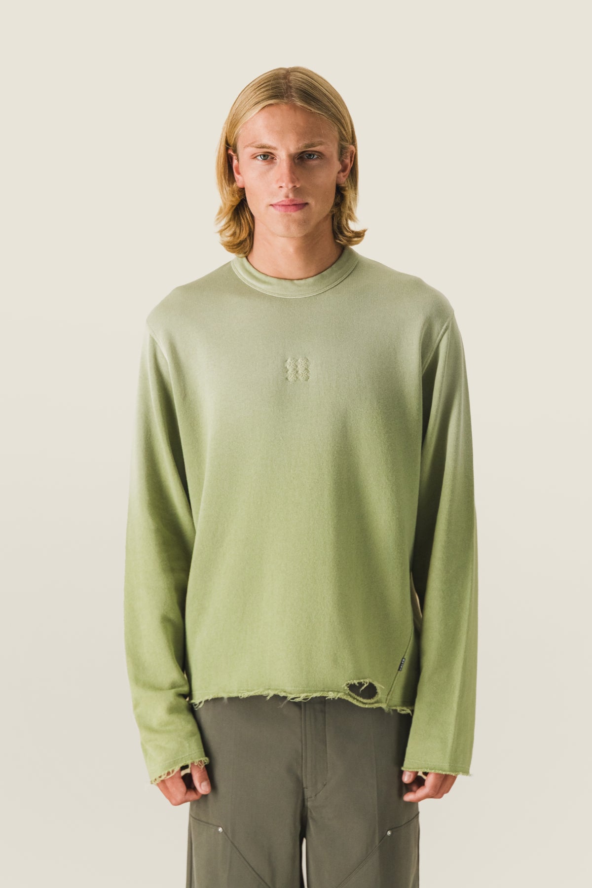 T-shirt manches longues bords francs