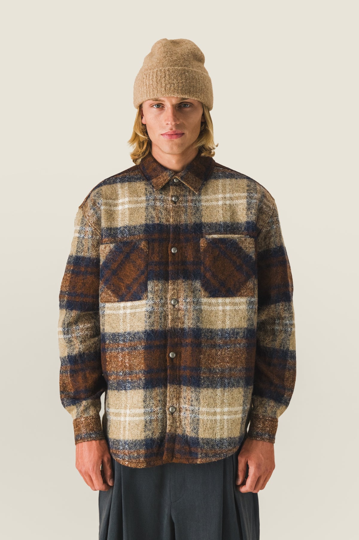 Checked overshirt