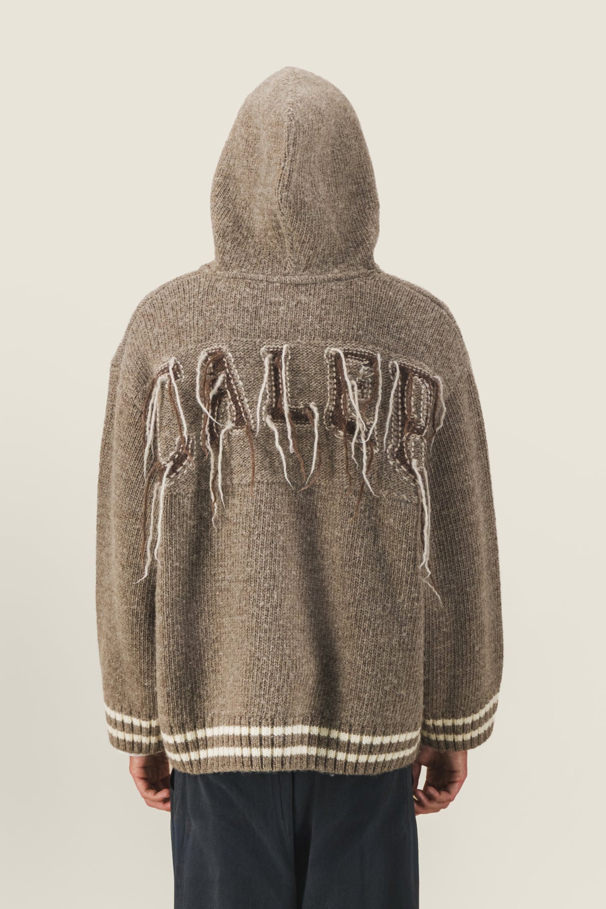 Cable knit hoodie