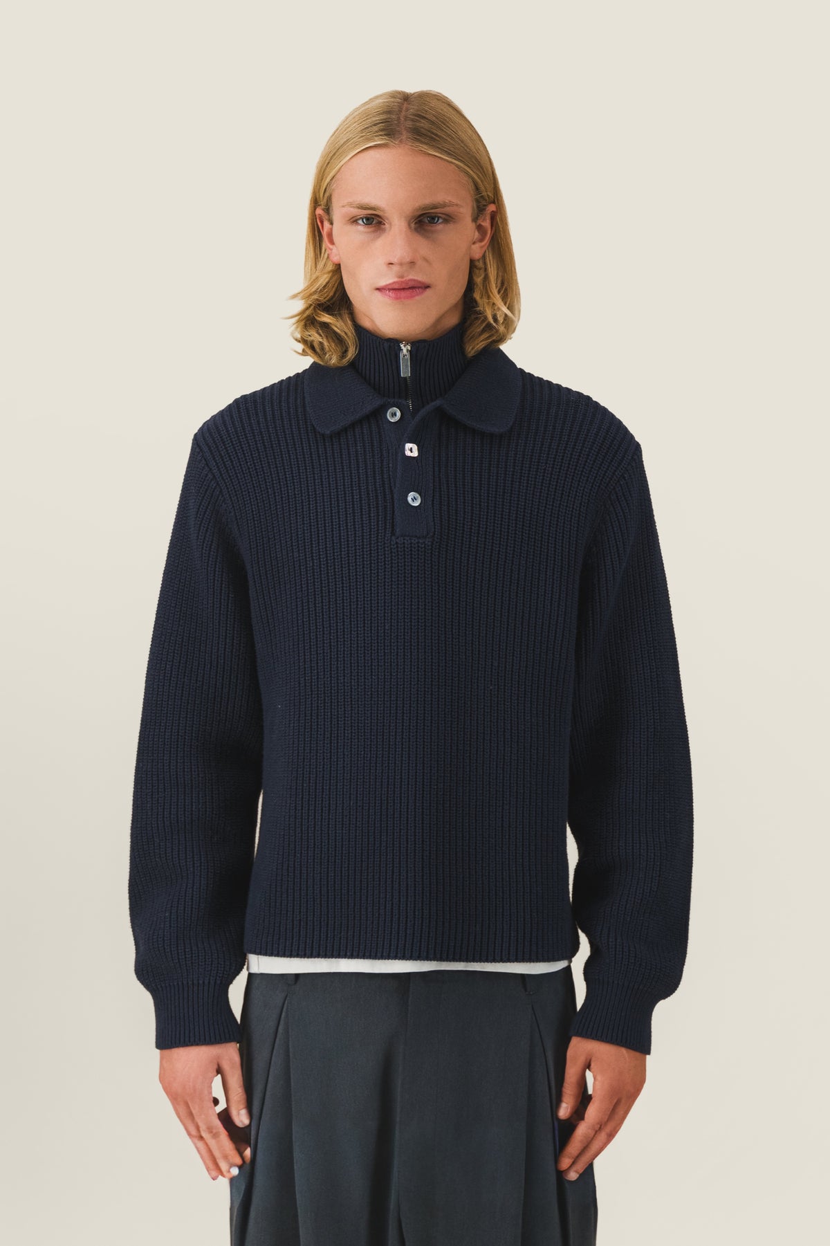 Double-collar polo
