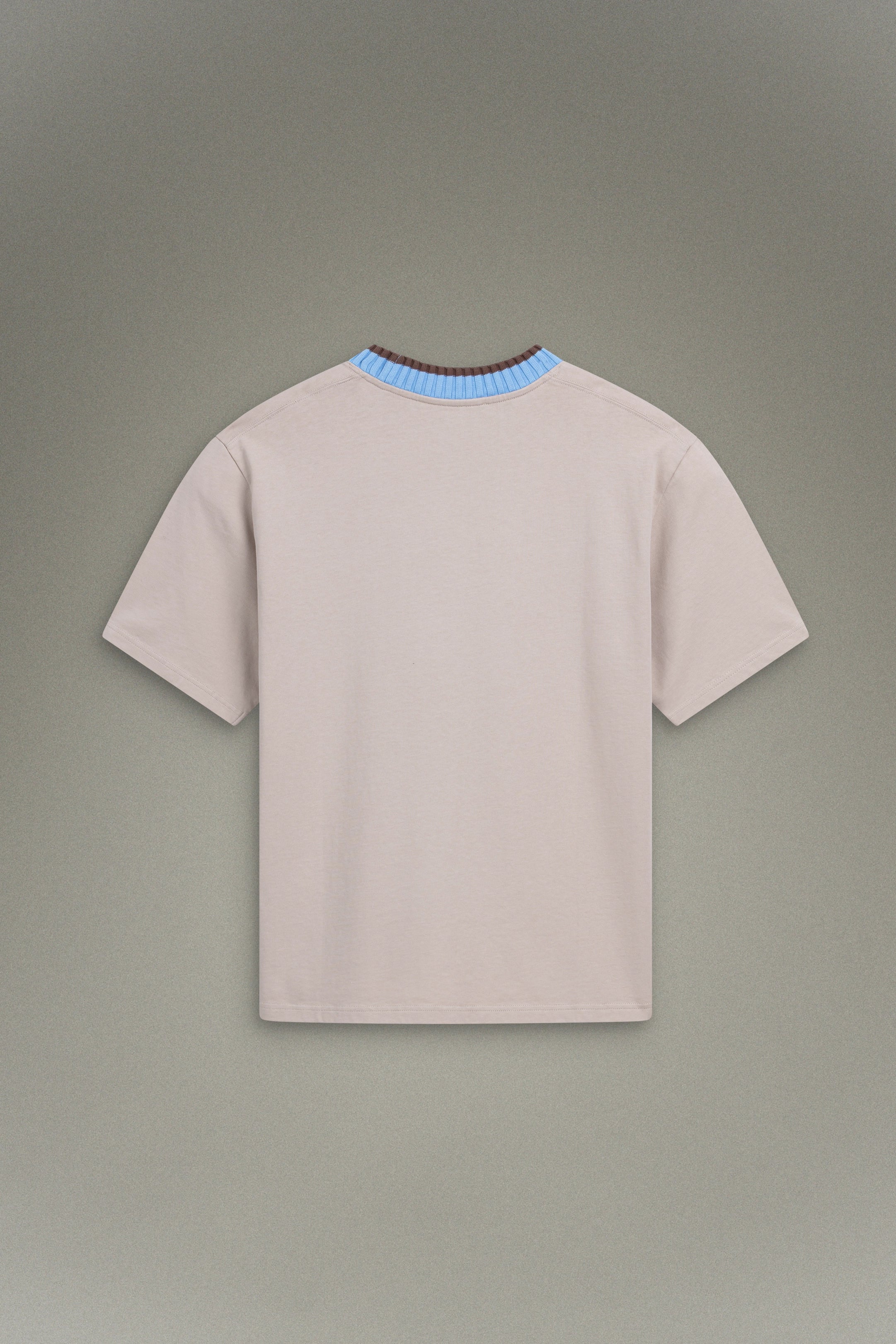 T-shirt en jersey côtelé style Varsity
