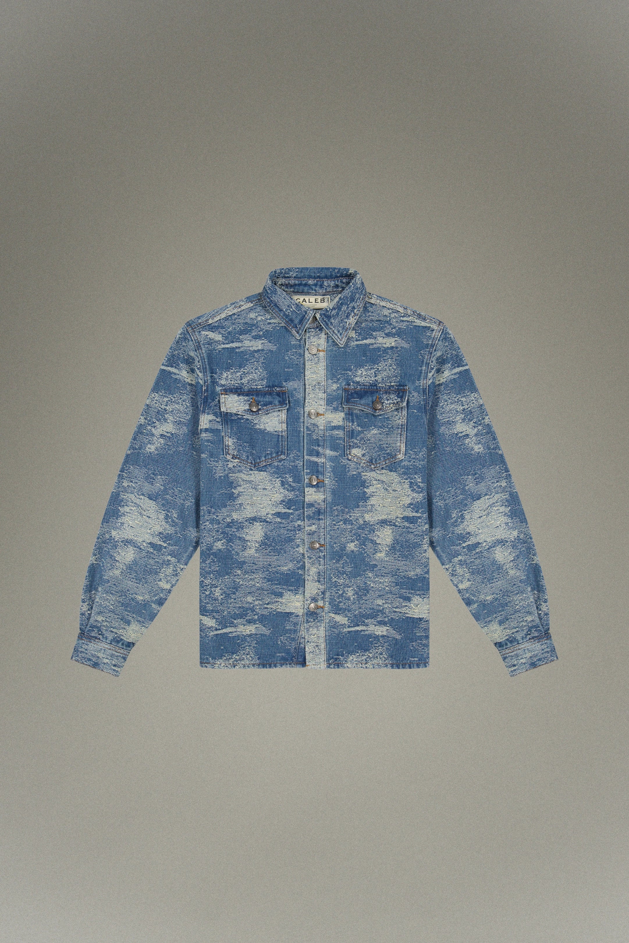Surchemise en jean effet "vintage" tissé