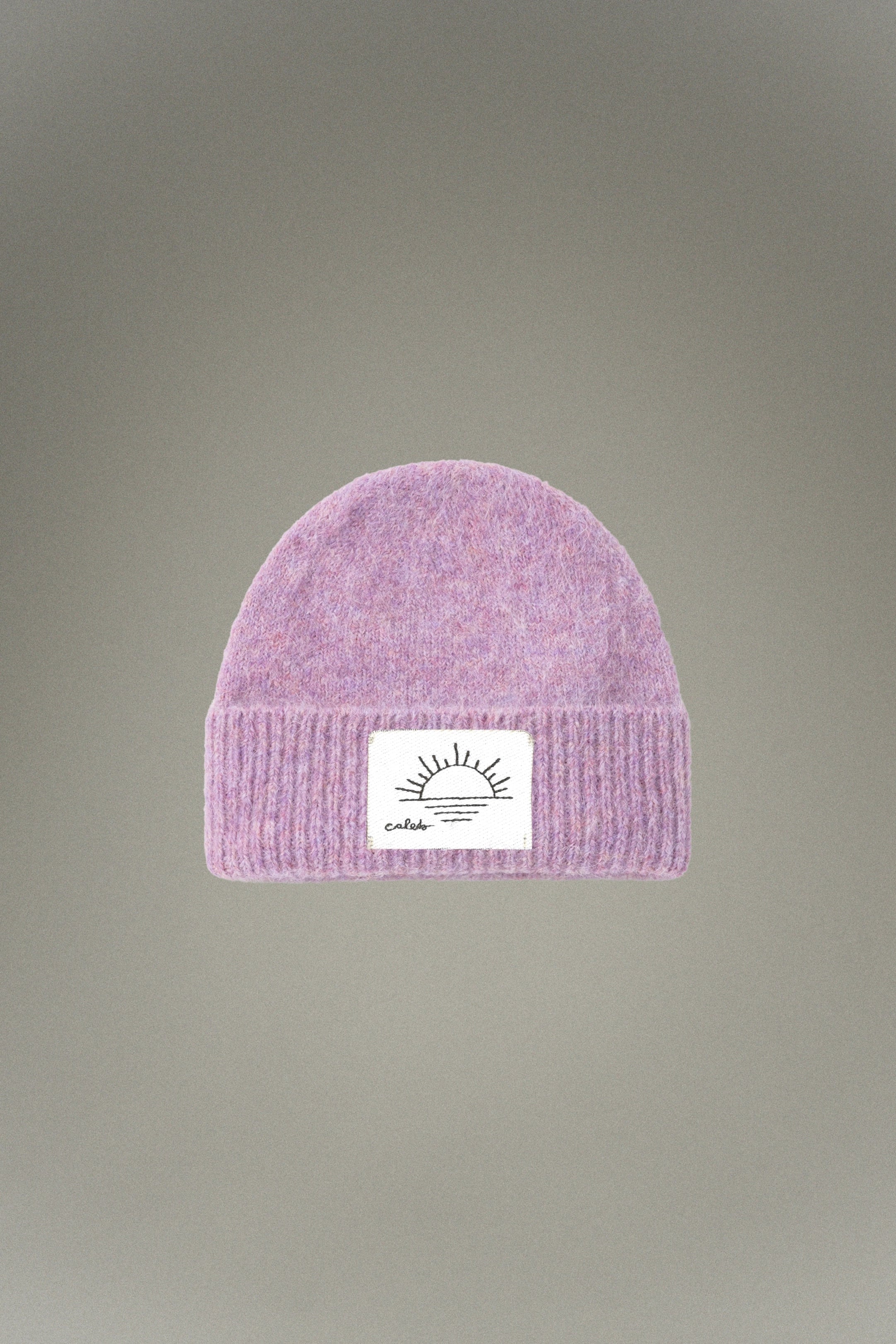 Bonnet en laine et Alpaga Violet