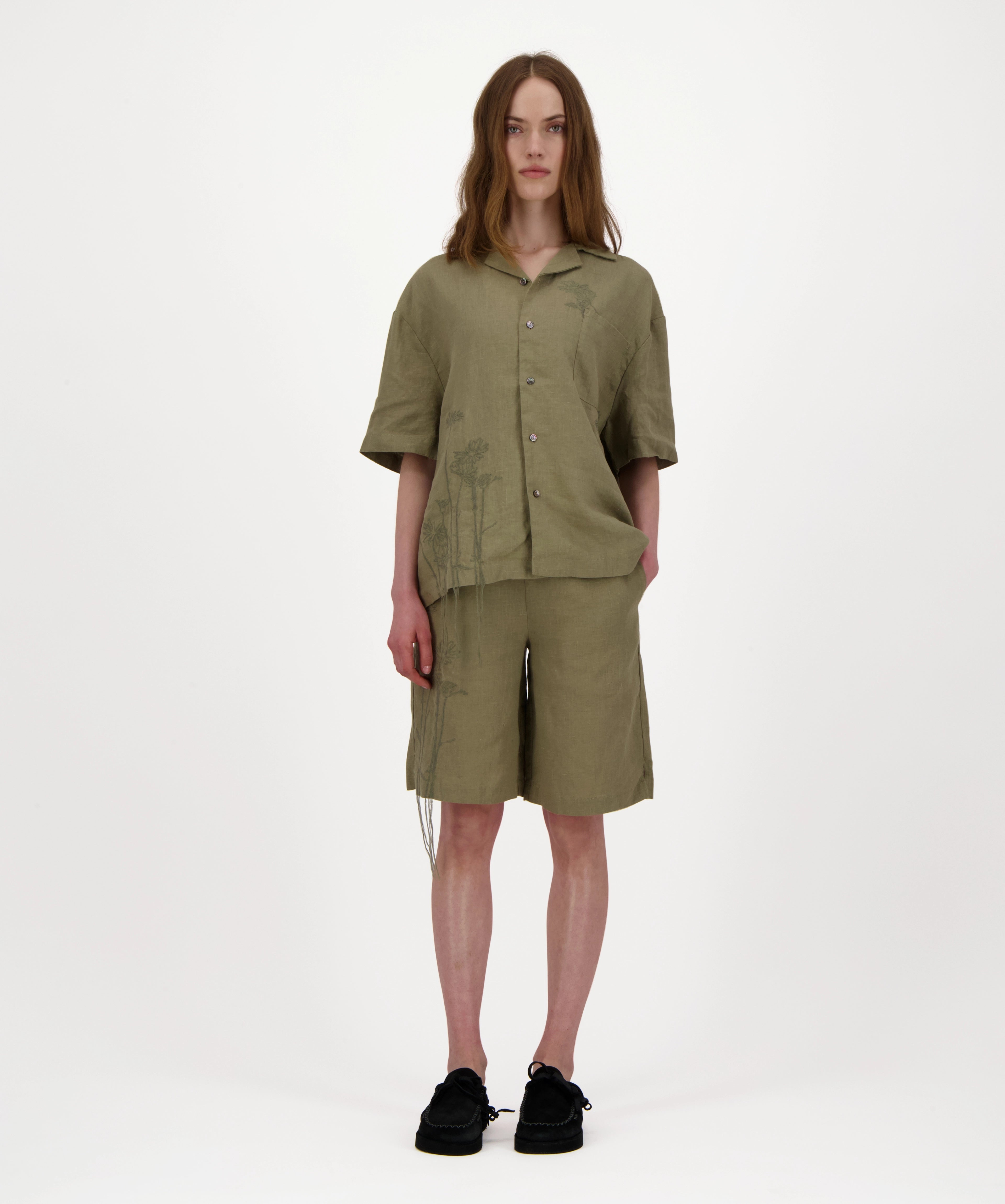 Chemise brodé en Lin