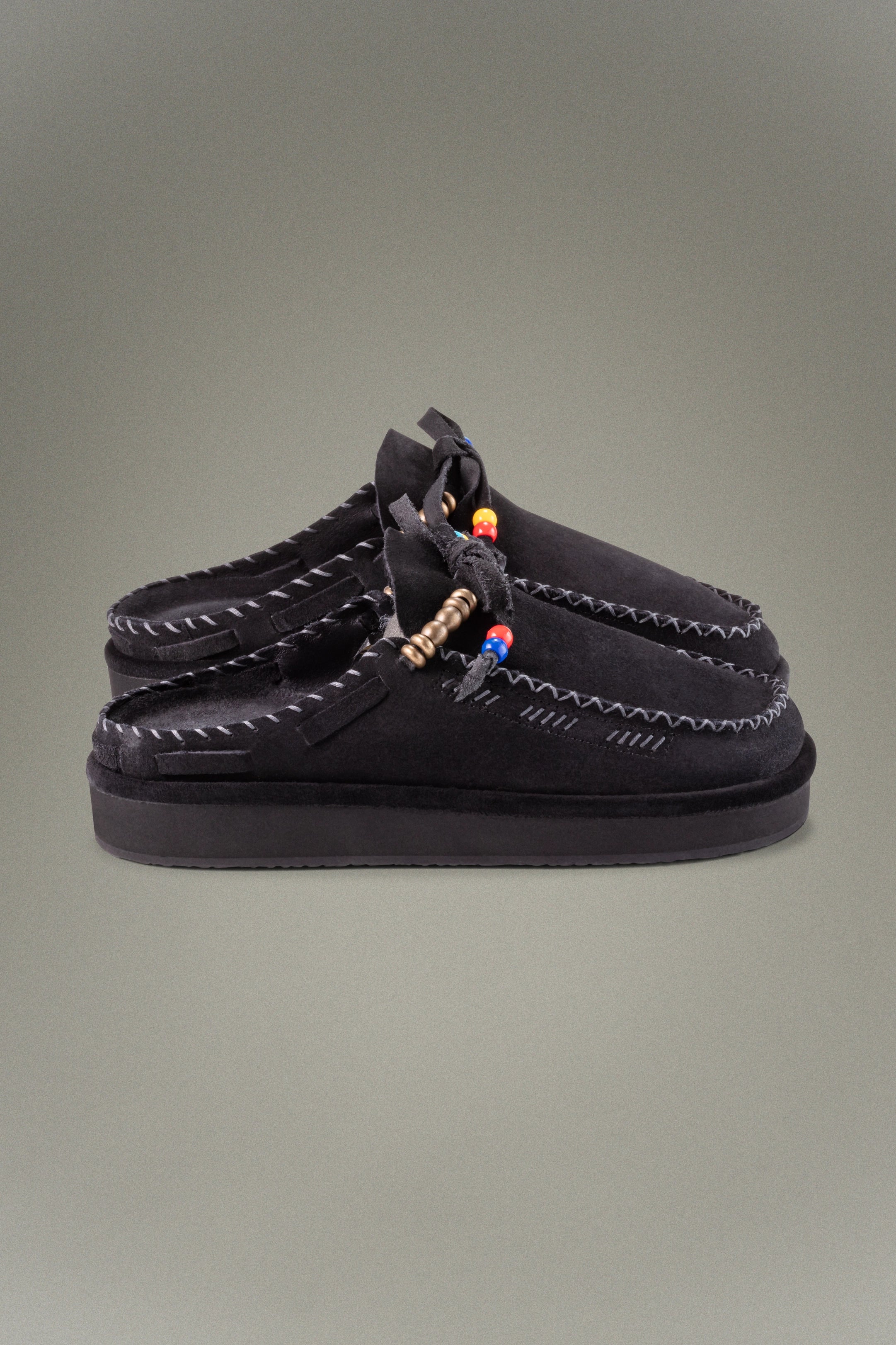 Embroidered mules