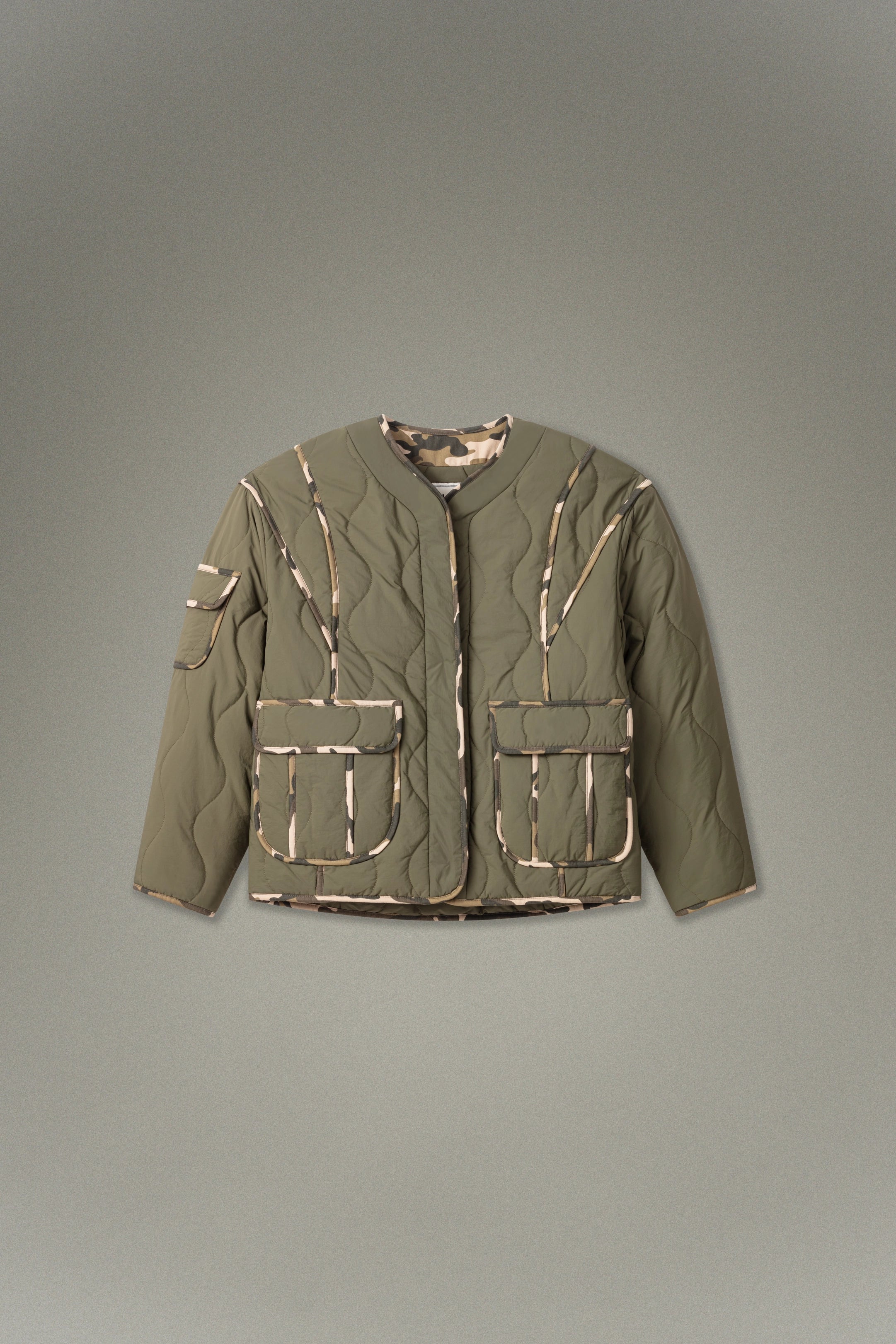 Veste matelassée Kaki