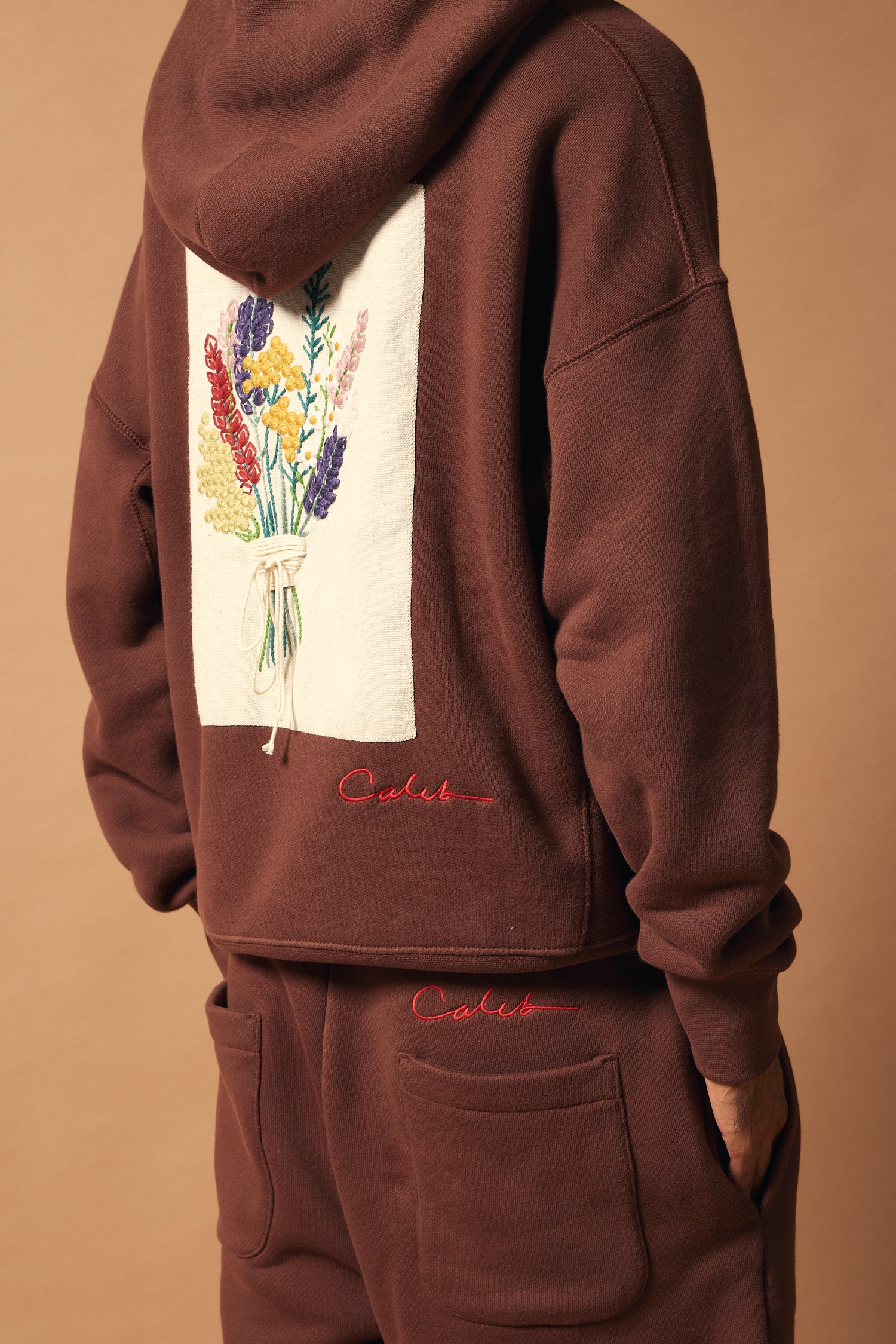 Hoodie Caleb Bouquet brodé