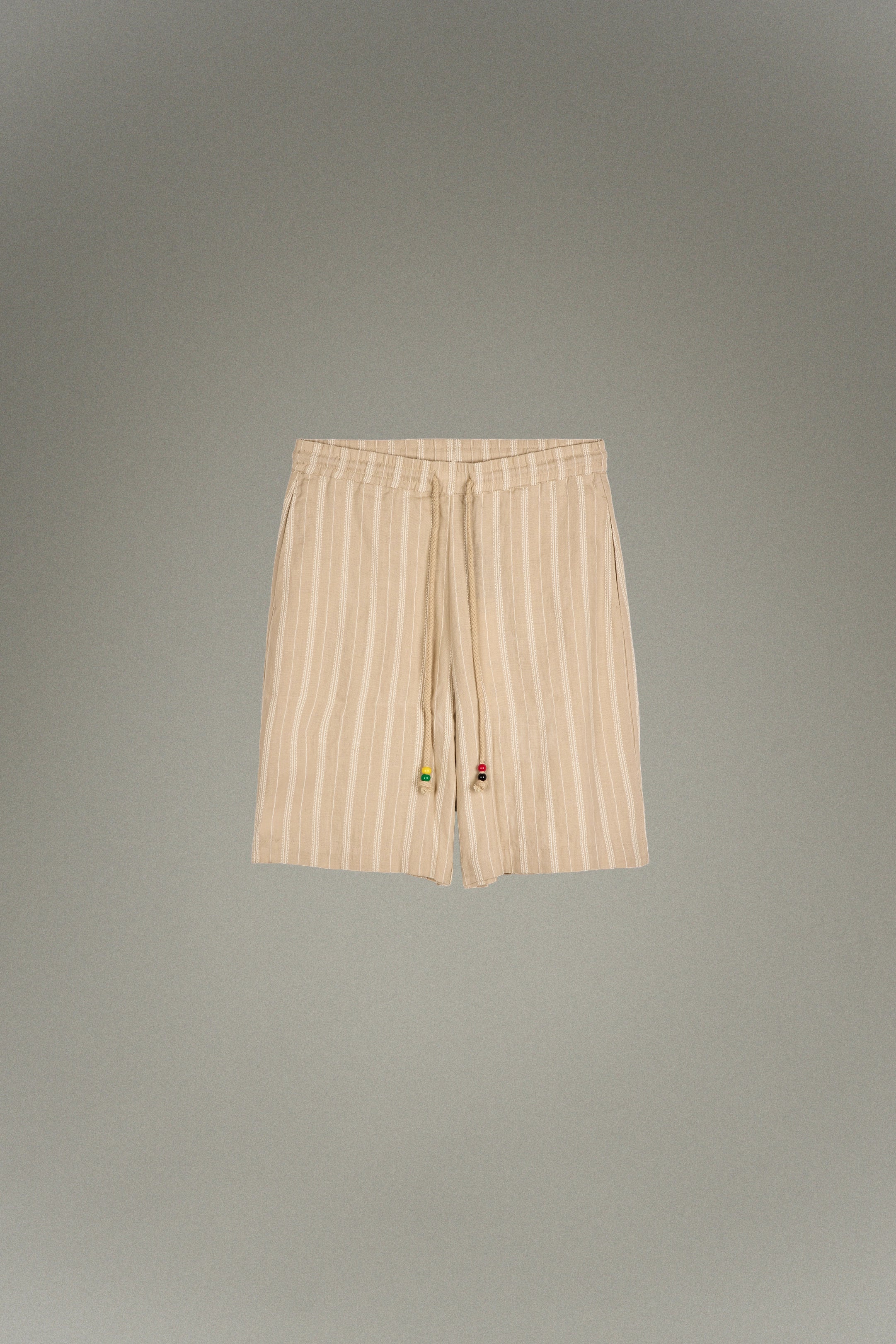 Embroidered Linen Shorts