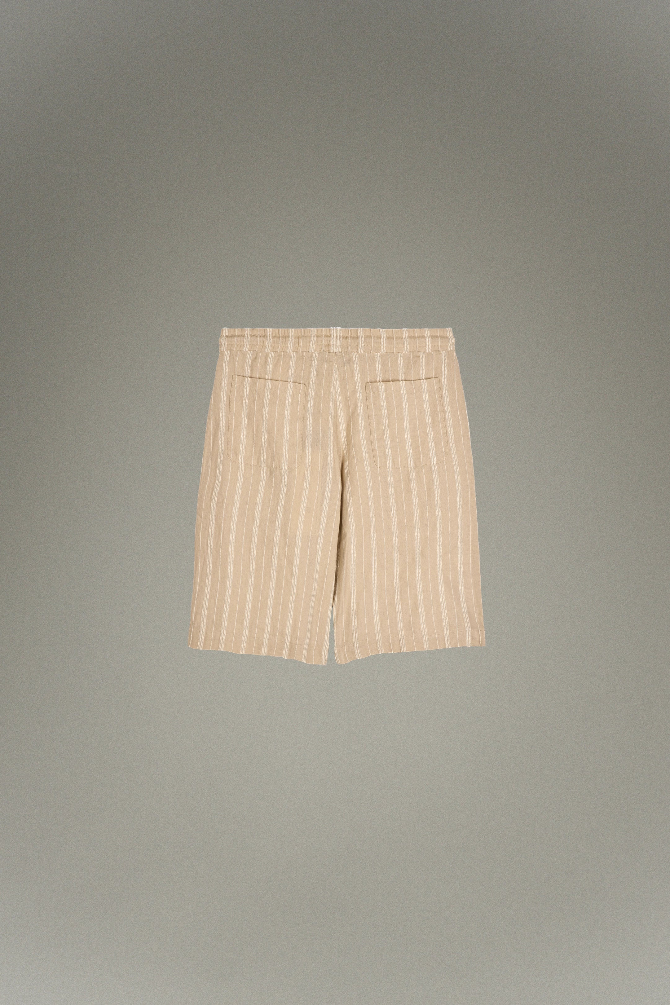 Embroidered Linen Shorts