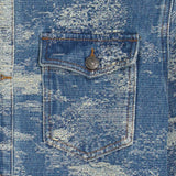 Surchemise en jean effet "vintage" tissé