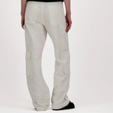 Pantalon Cargo en Lin